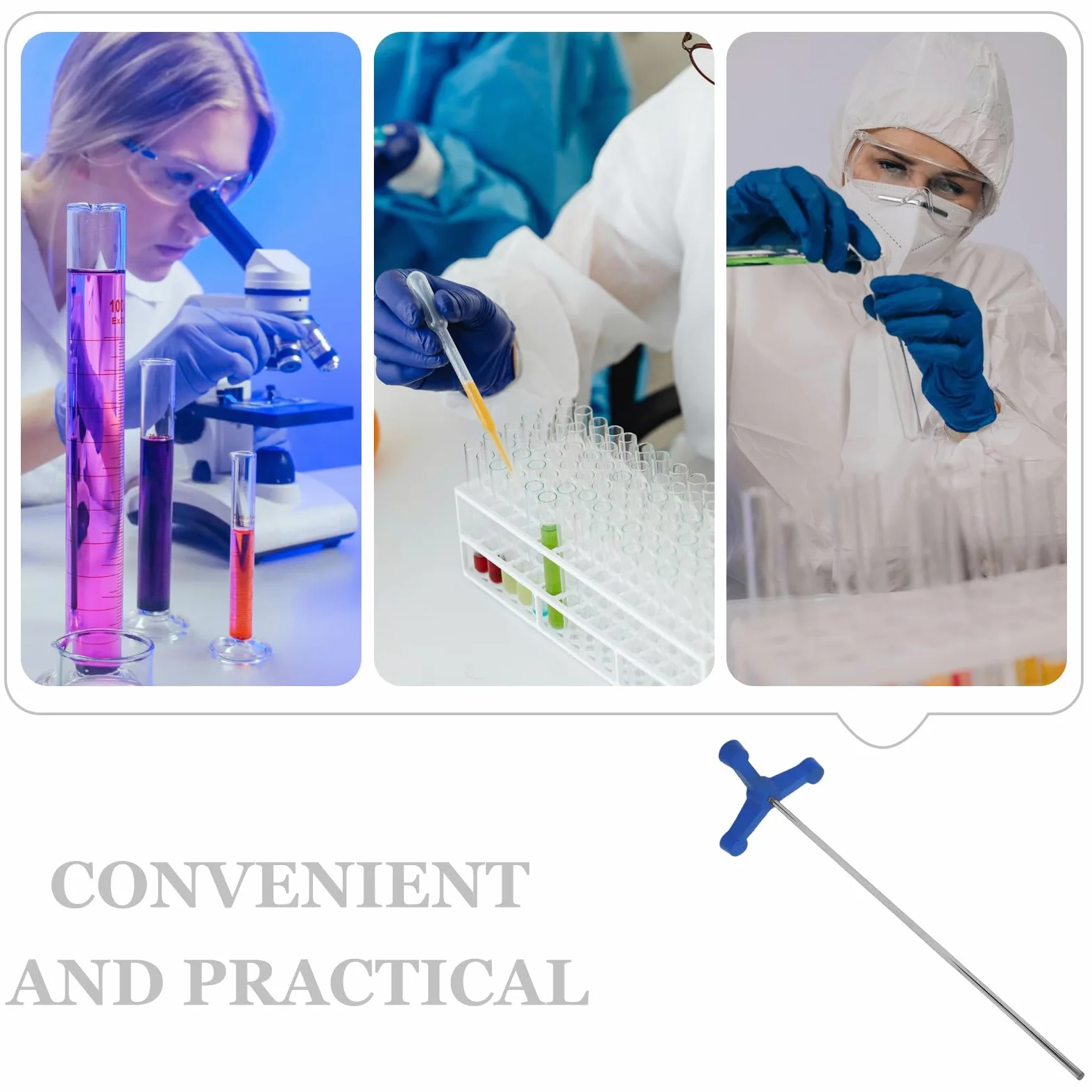 Gatuida Trípode de laboratorio: Equipo de laboratorio de química - Base de soporte de retorta de metal - Soporte para vasos de precipitados - Base de equipo de vidrio de para química de 110 mm