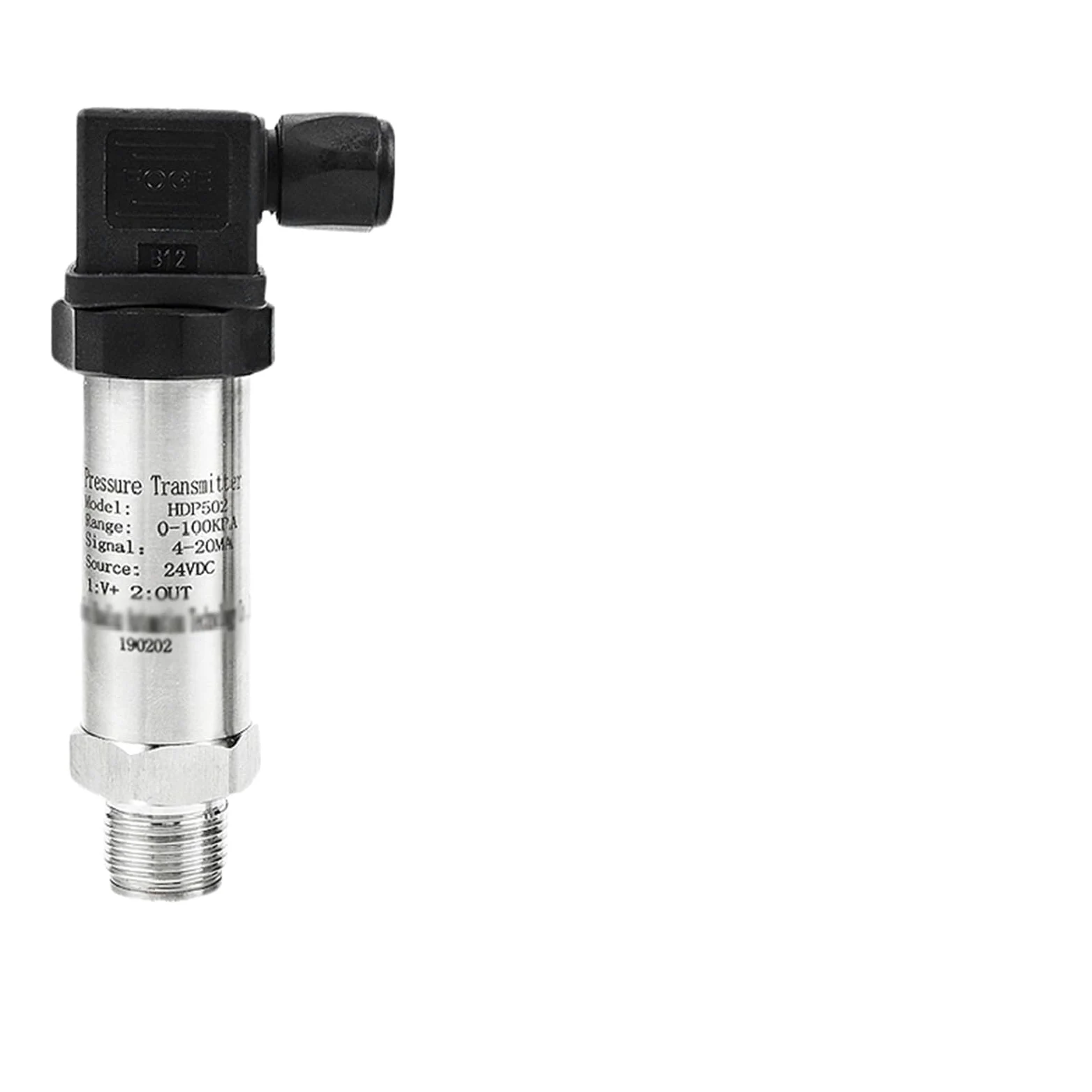 Transmisor de presión de manómetro de vacío 4-20mA 25mpa 0 5V Sensor de presión de agua absoluta de 1/4"(0-10Mpa RS485)