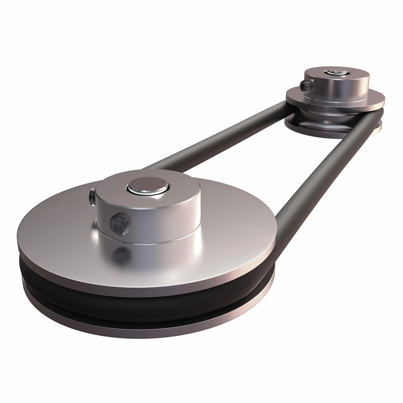 sourcing map Polea de Ranura Única de 14 MM Diámetro Fijo y 30 MM Diámetro Exterior de Aleación de Aluminio con Llave Hexagonal