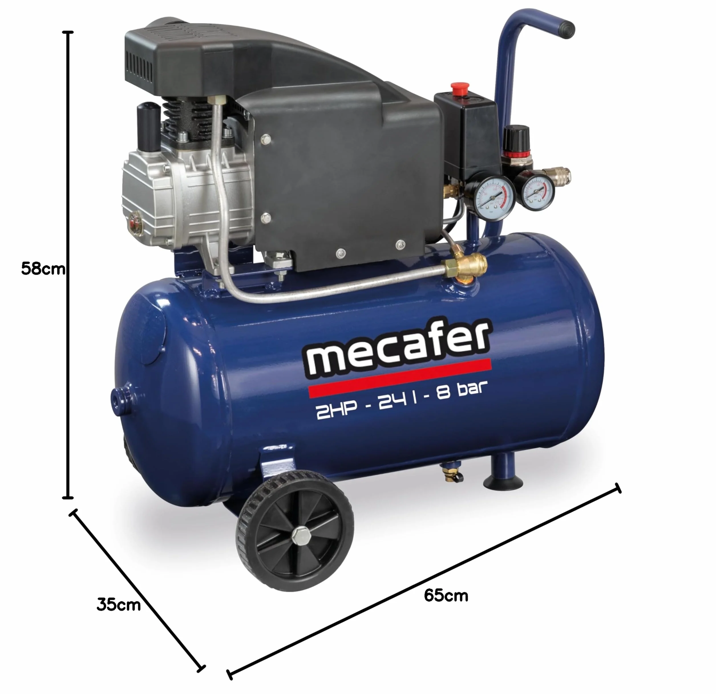Mecafer 425793 Compresor 24 L bleu line