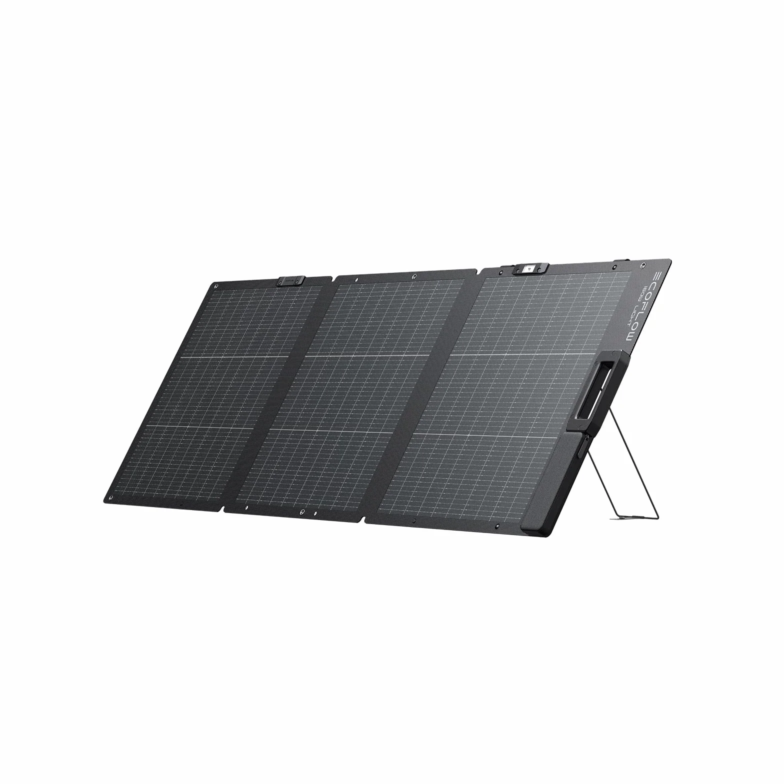 Panel solar portátil y ligero EcoFlow 160 W, diseño bifacial con conversión de 25%, celda solar tipo N, soporte, cable XT60 incorporado, guía de ángulo solar integrada, resistencia al agua IP68