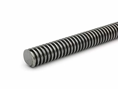 Husillo de rosca trapezoidal RTS 24 x 5 derecha TR 1000 mm