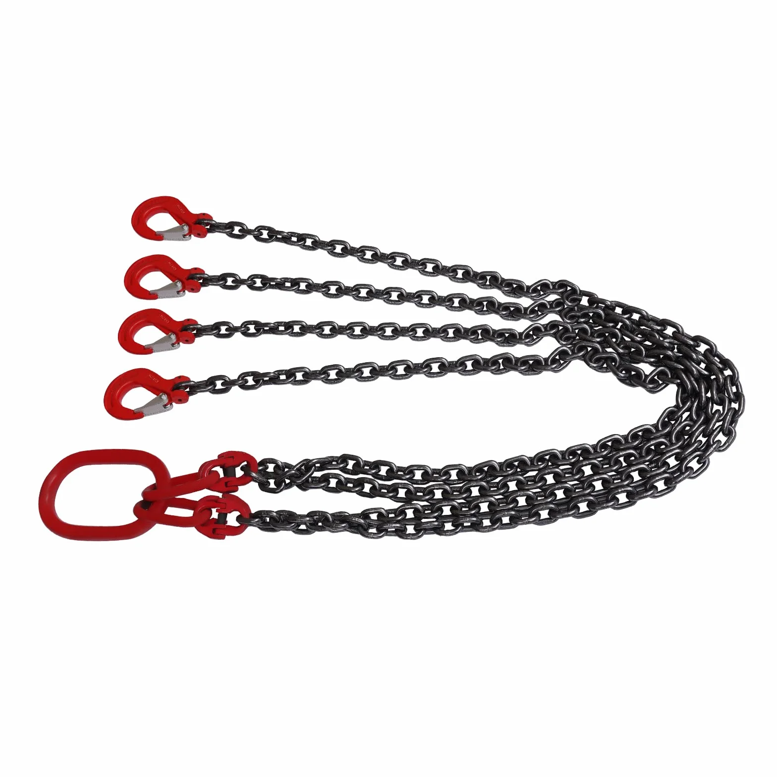 Cadena de elevación 4 patas G80 acero de aleación 5T 0.8 cm 150 cm