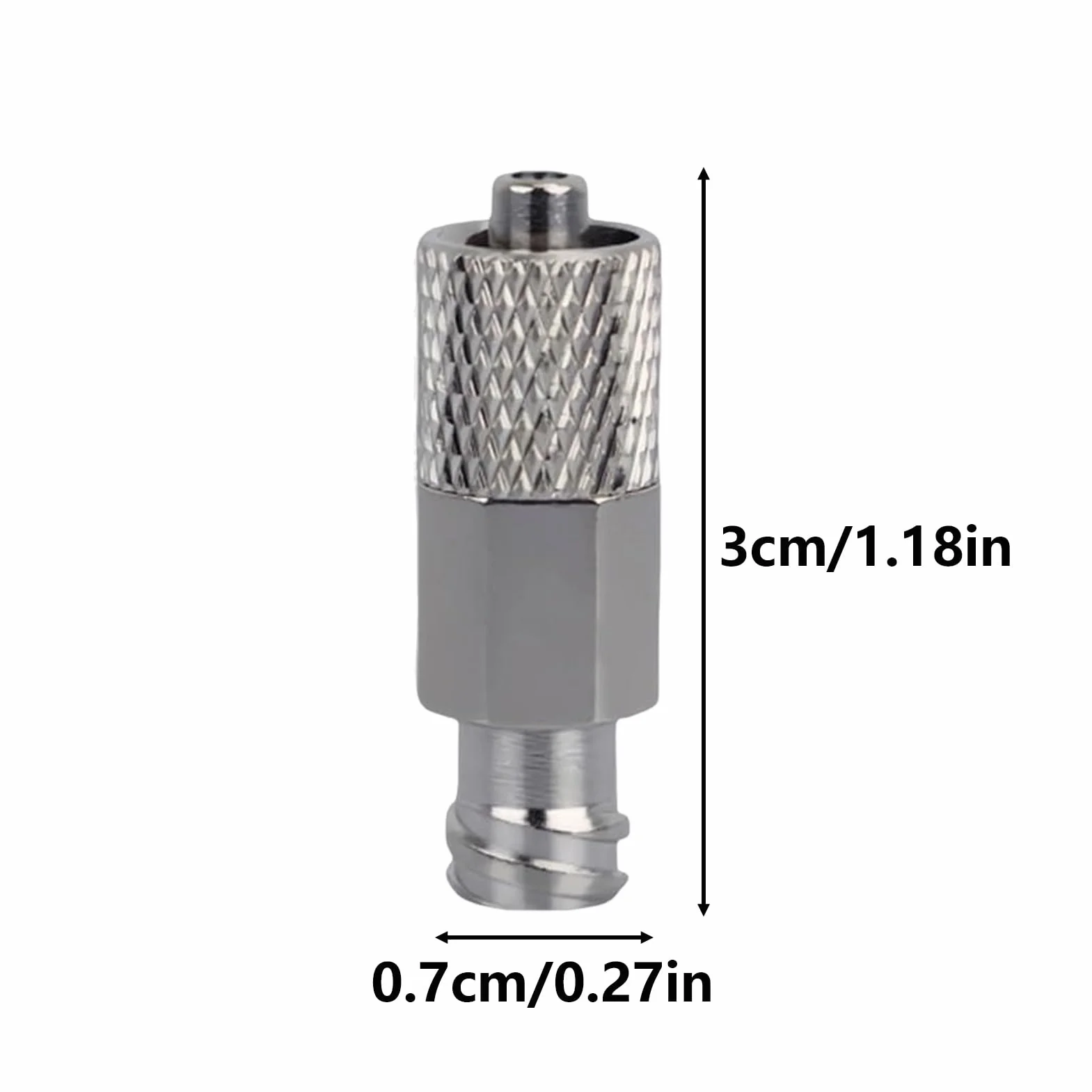 Adaptador de Luer Lock Metal 6 Piezas para Dispensador Conexión Precisión Lubricación Industrial Automotriz