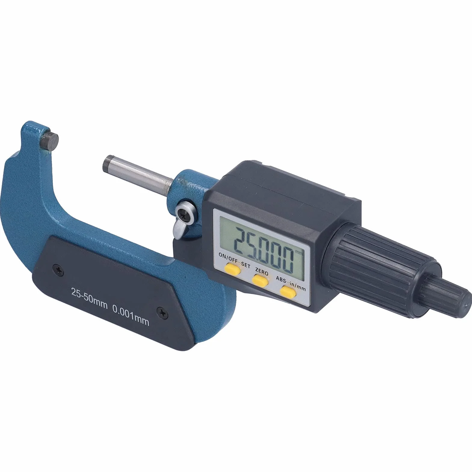 Micrómetro Digital Electrónico, 25-50mm, Resolución 0.001mm, Precisión 0.002mm, Pantalla LCD, Herramienta de Medición de Espesor