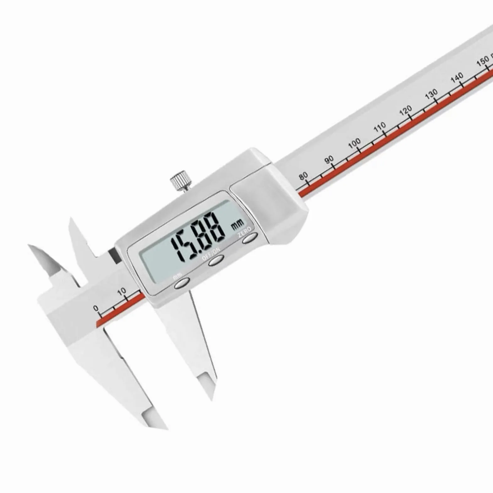 Pie de Rey Digital con Pantalla LCD,Calibre Digital Electrónica de Acero Inoxidable,Profesional Electrónico Vernier Caliper para Mediciones Externas,Internas,Profundidad y Paso,200mm/8"