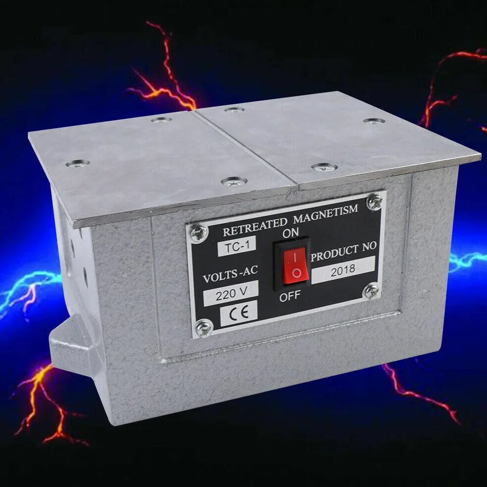 TC-1 Desmagnetizador Plate, 100W Magnetizador Desmagnetizador Herramientas Magnéticas 150x110MM Desmagnetización Dispositivo Desmagnetizador Máquina Herramientas Desmagnetización Placa de