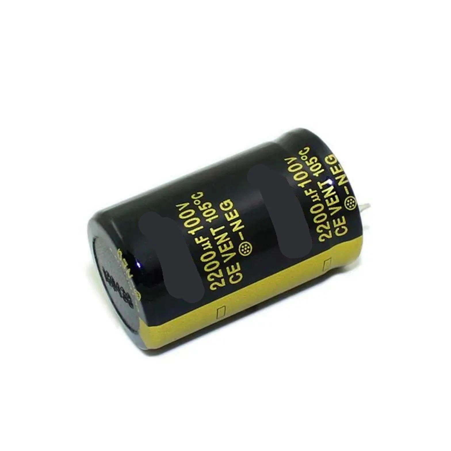 Condensador electrolítico de 100 V y 2200 uf, 25 x 40 mm, 10 unidades