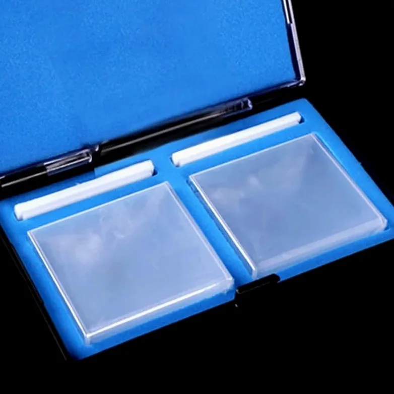 2 cubetas de cuarzo con tapa - 50 mm de longitud de trayectoria JGS1 for espectrofotómetro - Equipo de laboratorio de alta precisión(Frit sintering)