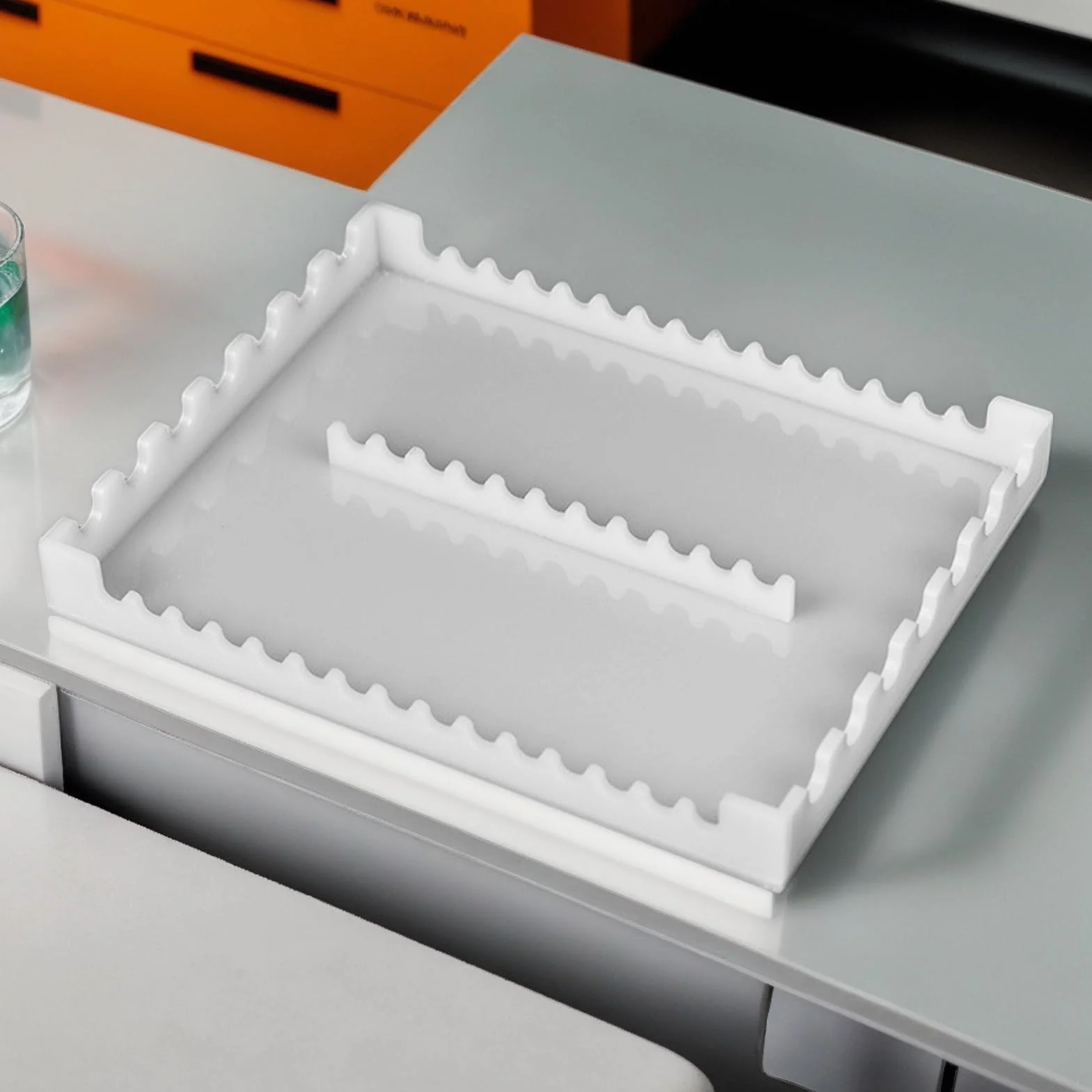 Soporte De Pipeta De 22 Vías - Soporte De Sujeción De Acrílico Con Barras De 1,4 Cm Para Laboratorio