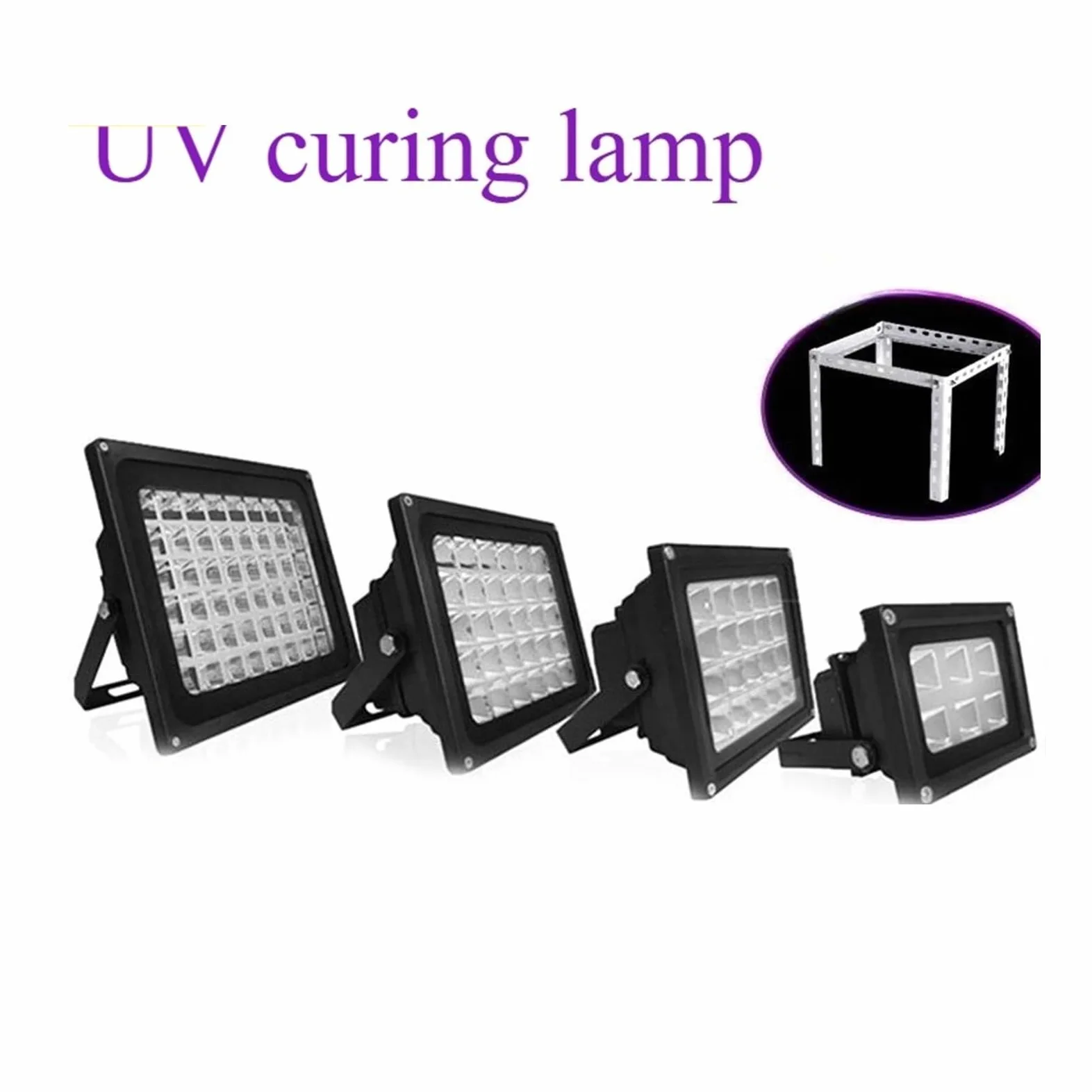 lámpara de curado UV, Lámpara LED De Curado UV Alta Energía, 405nm, 395nm, 365nm, Impresora 3D, Reparación PCB Resina, Manual, Bricolaje, Irradiación Luz Púrpura, For Hornear(395NM,200W)