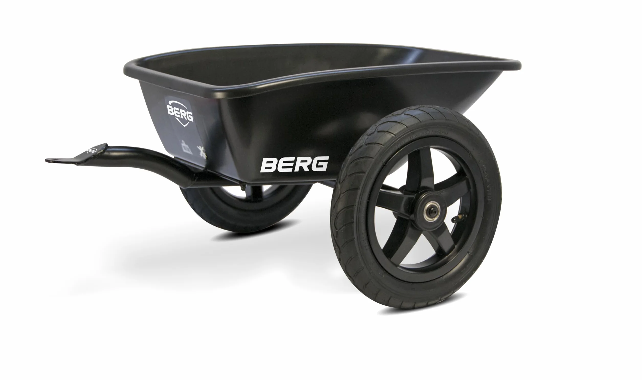 Berg Trailer Buddy Rally Remolque para Kart 3-8 años Cuadro Resistente Asiento Regulable Volante Regulable