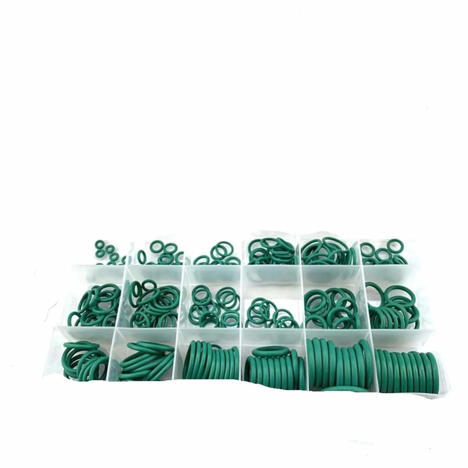 Junta tórica de Goma, Juego de Anillos de Sellado de 18 tamaños, Juego de Arandelas de Juntas de Aire Acondicionado R134a(270PCS)