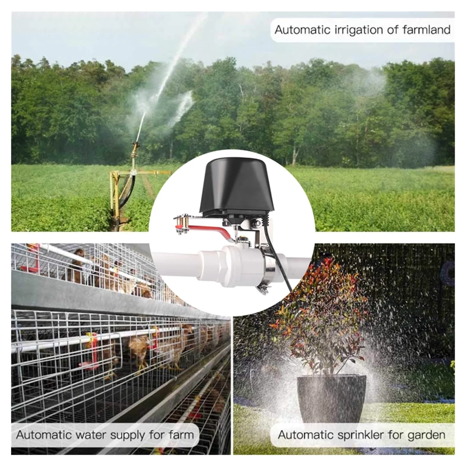 Controlador De Válvula Manipulador Inteligente WiFi Tuya Compatible Con Cierre Gas/agua Tubería