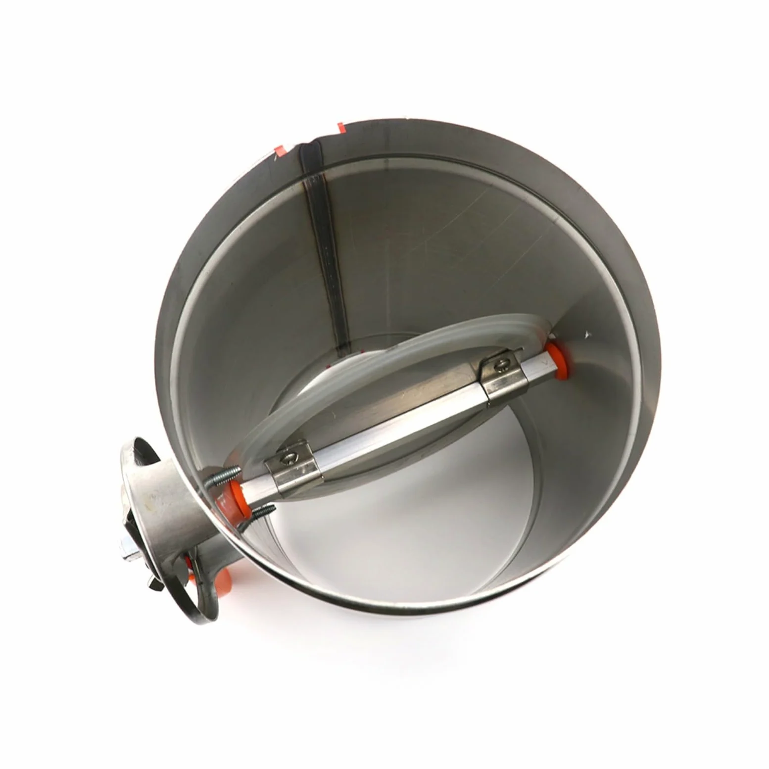 Válvula de retención compuerta aire Manual acero inoxidable 201, conducto ventilación con mango diámetro 80mm/100mm/125mm/150mm(125mm)