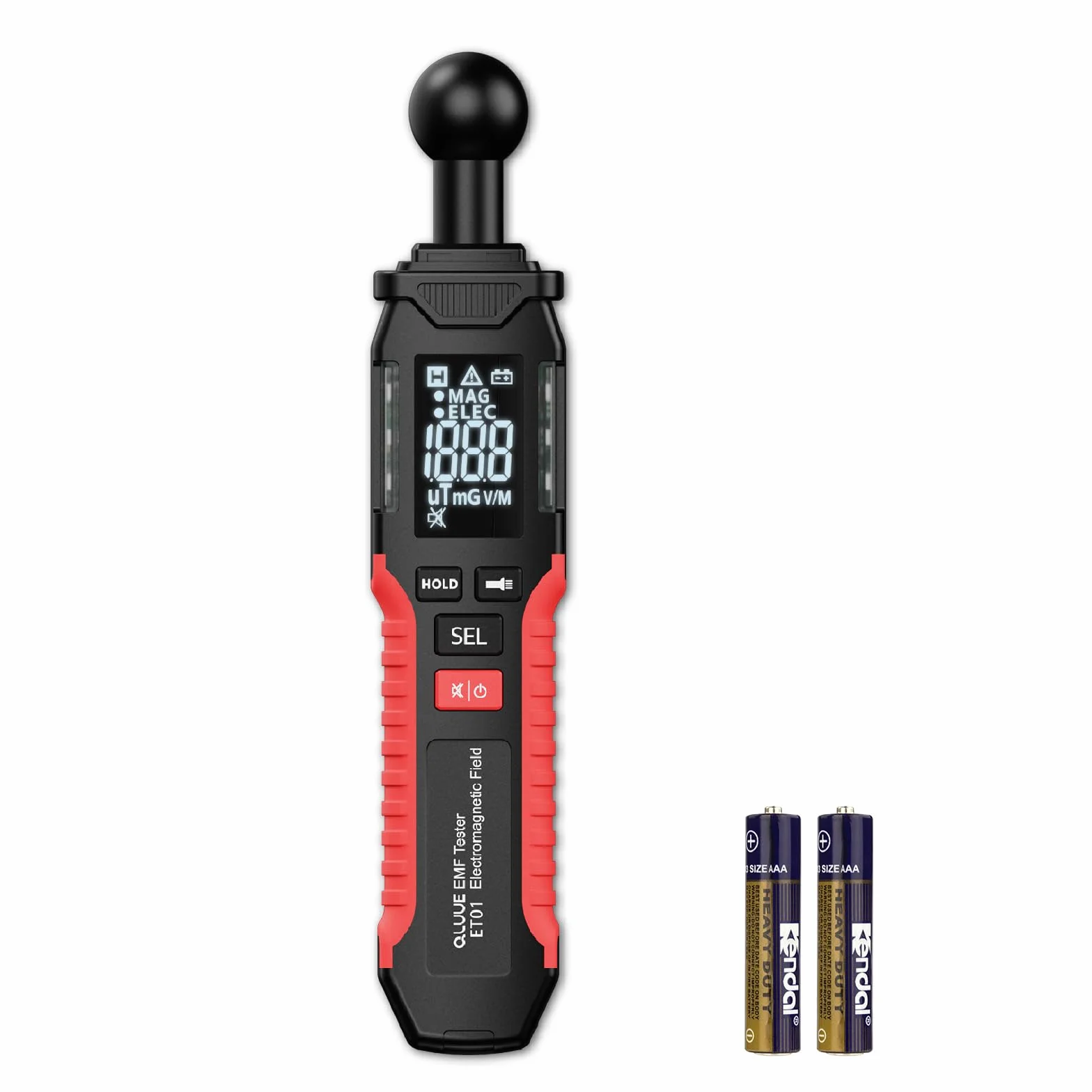 Medidor EMF, Detector De RadiacióN EMF Digital, Dispositivo Lcd PortáTil, Recargable, Con Pitido Y Luces De Advertencia Para Comprobar Los EMF En El Hogar, La Oficina, El Exterior