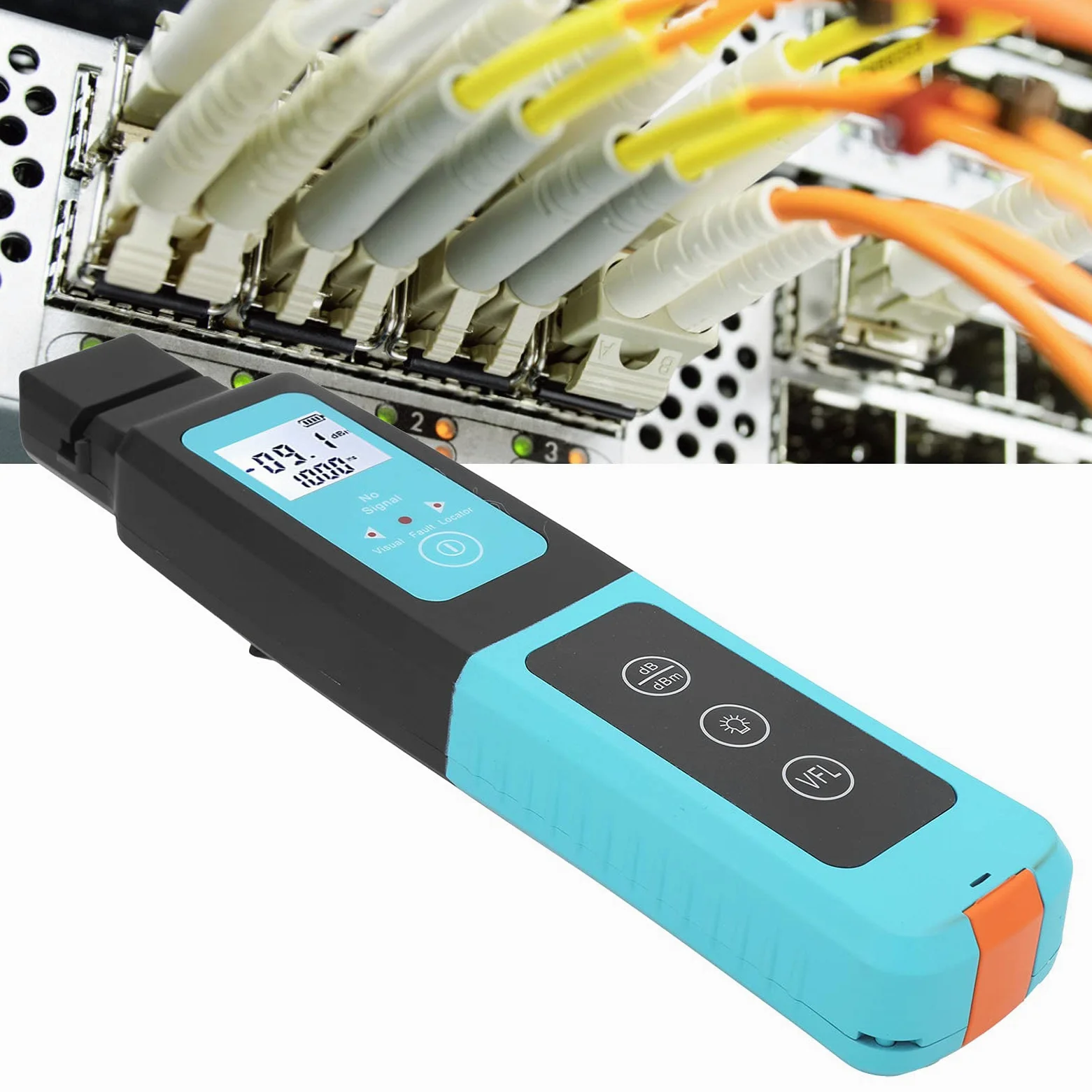 Localizador de Fallas de Fibra, Identificador de Fibra óptica Identificador óptico de Mano para Trabajador de Mantenimiento para Electricista para Laboratorio para Escuela