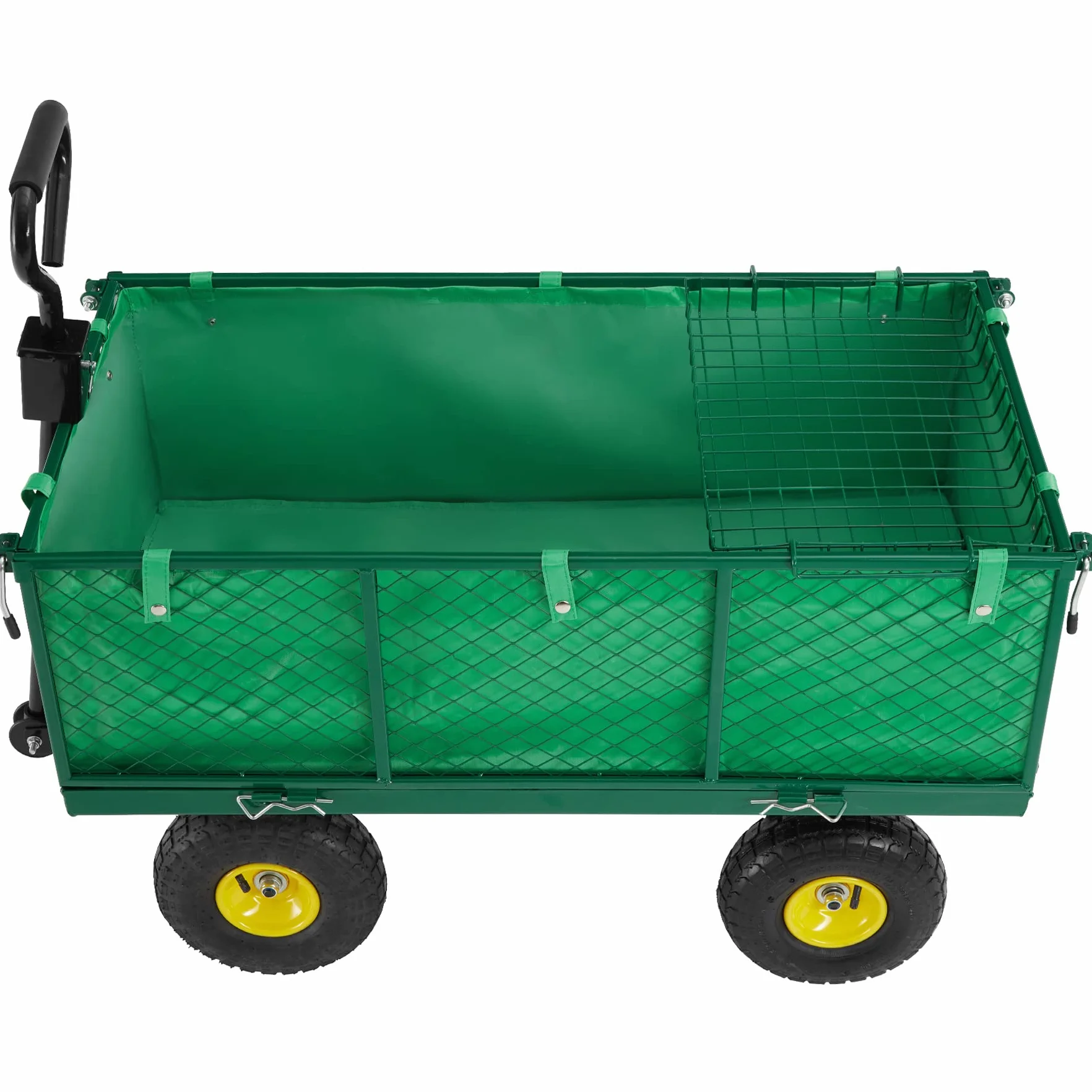 Tectake 401418 Carrito de Transporte con Bandeja 550kg Metal 114x52x65 cm