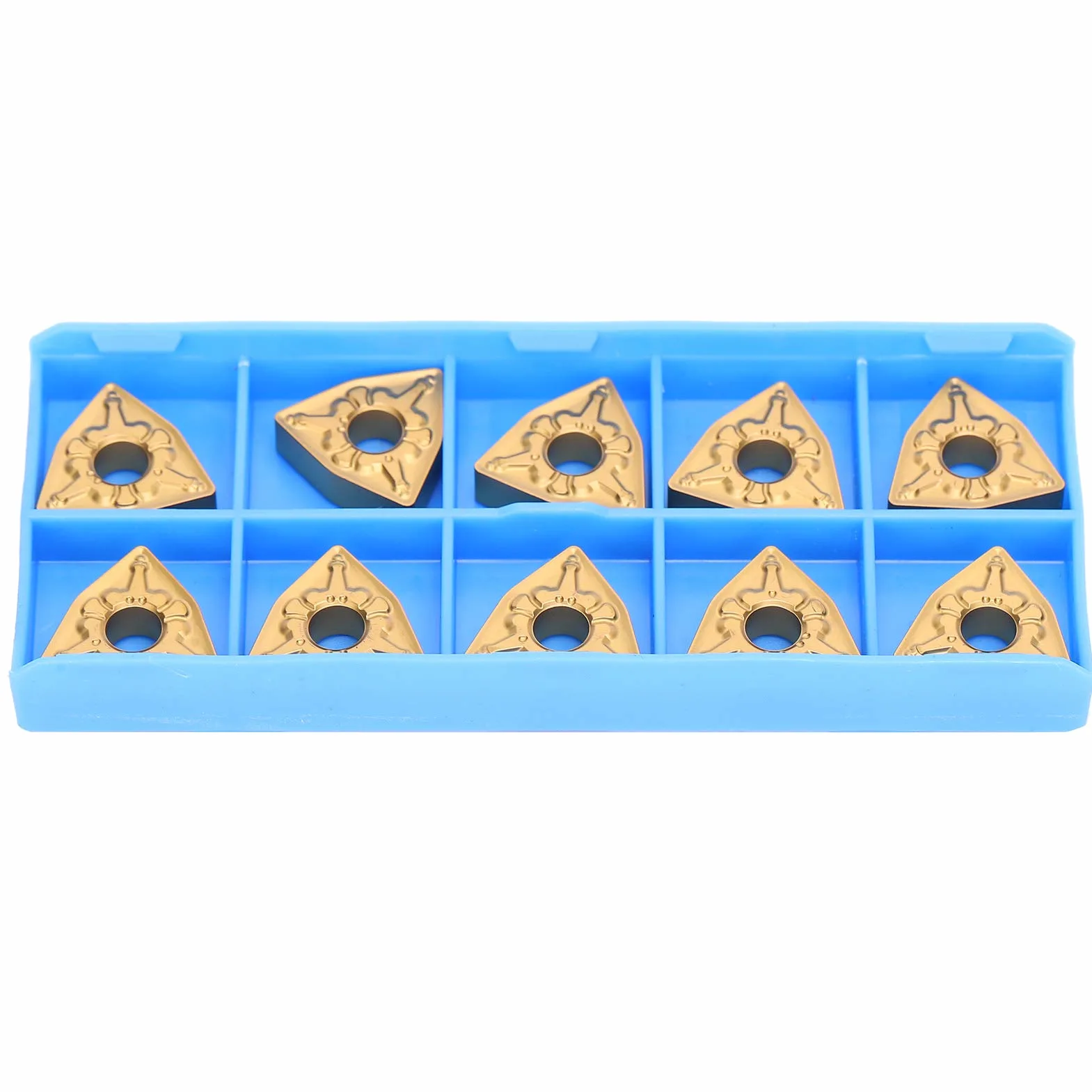 Garosa 10 piezas inserto de torno CNC WNMG080408-TM LF9018 carburo sólido indexable para acabado de acero