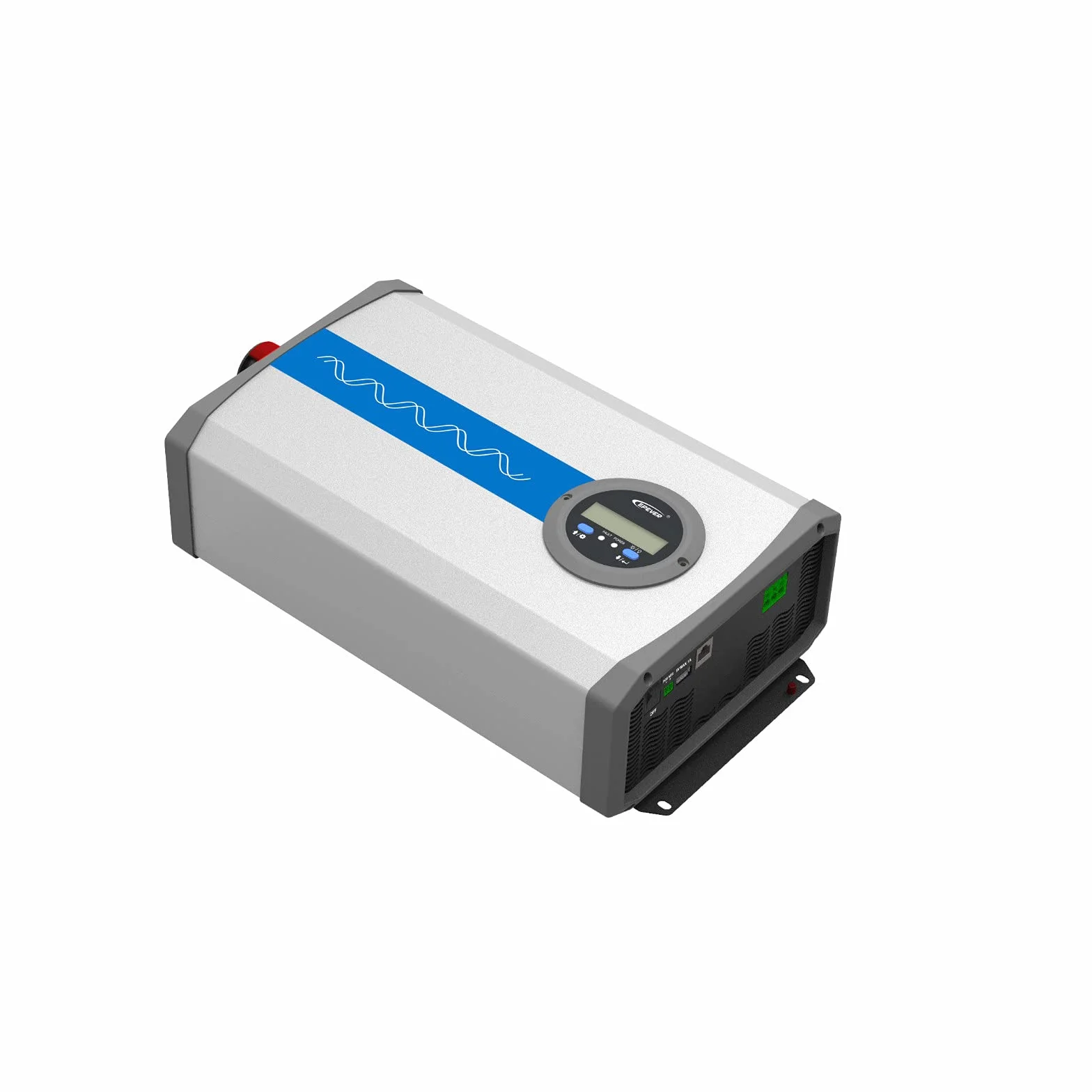 EPEVER IPower-Plus Series IP1500-12 Plus, convertidor de Voltaje de Onda sinusoidal Pura de 1500W de 12VDC a 230VAC con Pantalla LCD, Ideal para Sistemas Fuera de la Red y Dentro del vehículo