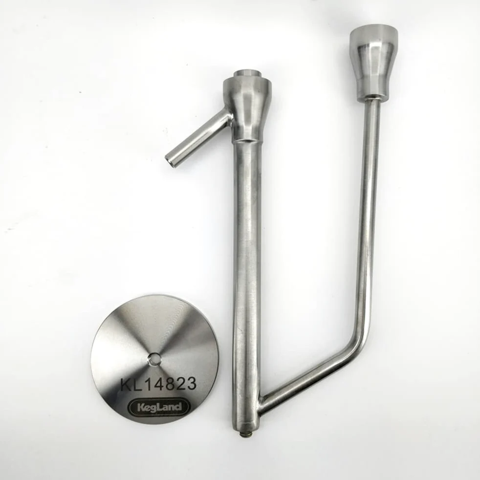 KegLand Destilación de loro acero inoxidable DS135 KL14823 para uso con hidrómetro a prueba de álcalis