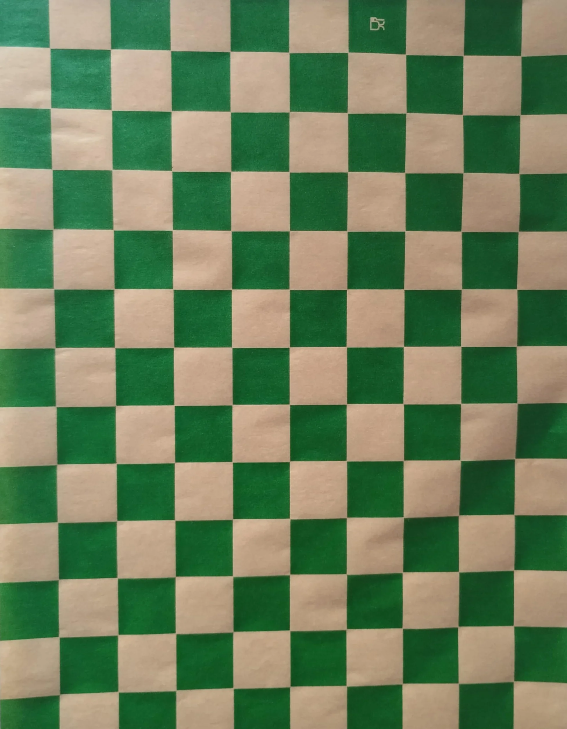 Papel Antigrasa para Alimentos Kraft a Cuadros 100 Unidades 31x20 cm Verde