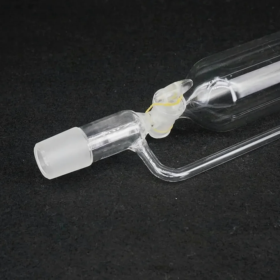 Equipos y suministros de laboratorio Embudo de laboratorio vidrio con válvula seguridad 500 ml, 29/32, caída presión y llave paso