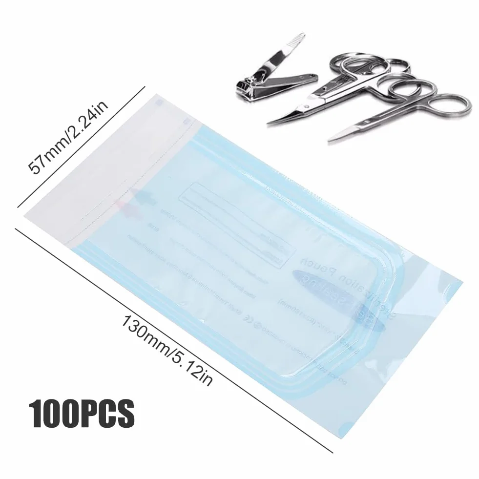 Bolsa de Esterilización Dental 100pcs 57 x 130 mm Auto Sellado