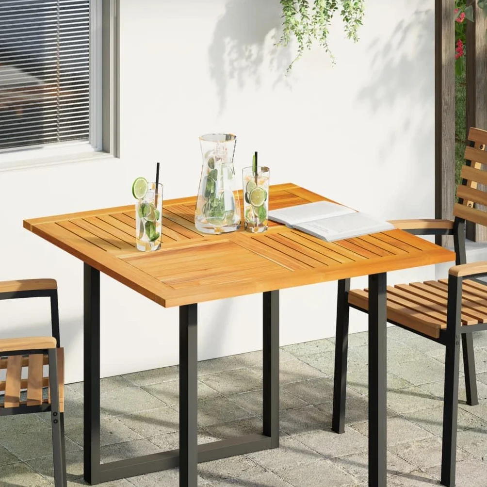 vidaXL Tablero de Mesa Cuadrado Madera Maciza de Acacia 90x90x2,2 cm, Tablero de Mesa de Repuesto, Tablero de Madera, Tablero de Repuesto