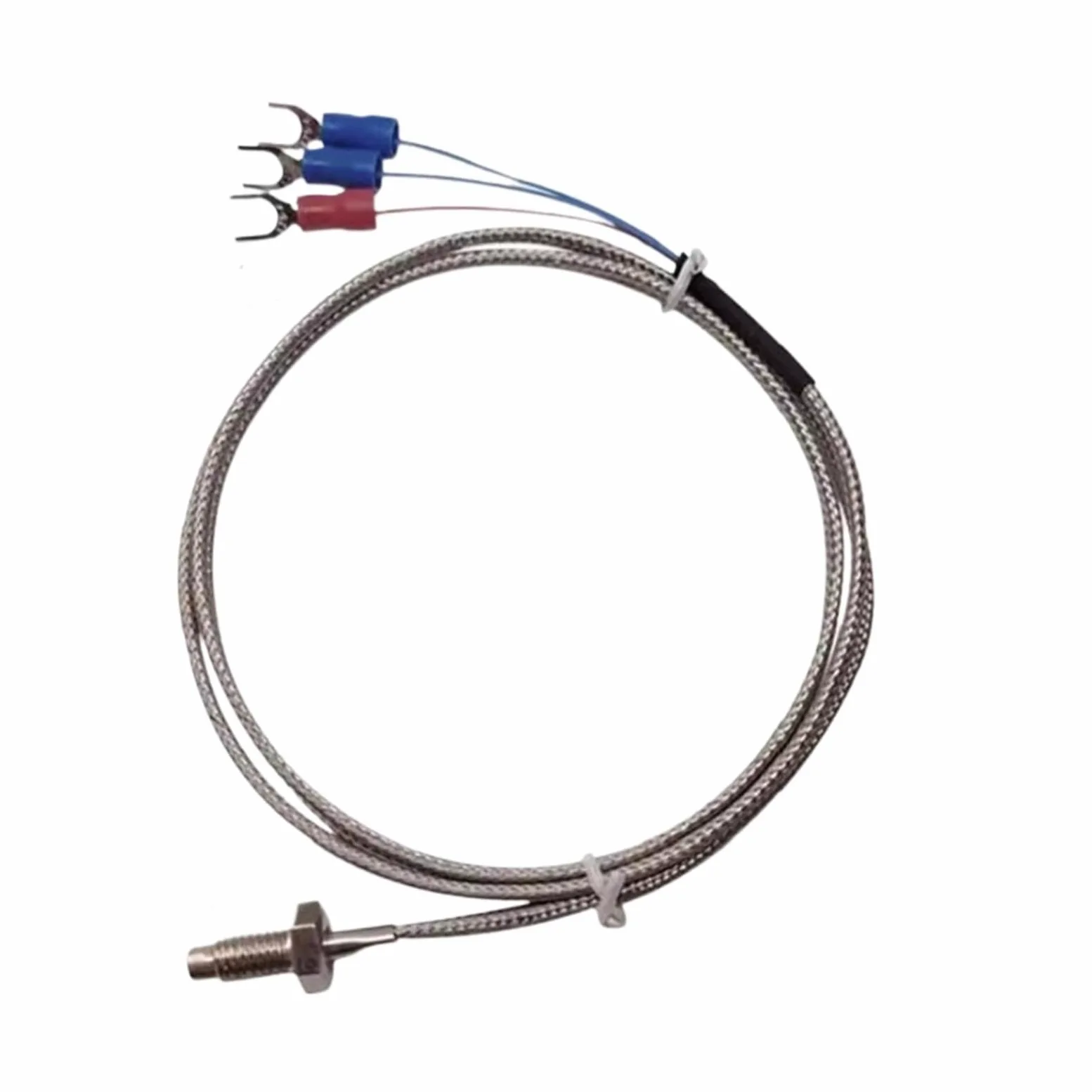 Sensores de temperatura de tornillo de cobre K/E/J PT100 rosca M6*1 M8*1,25 0,5/1/2/3/5m(Type Pt100,Cable L 3 meterseter)