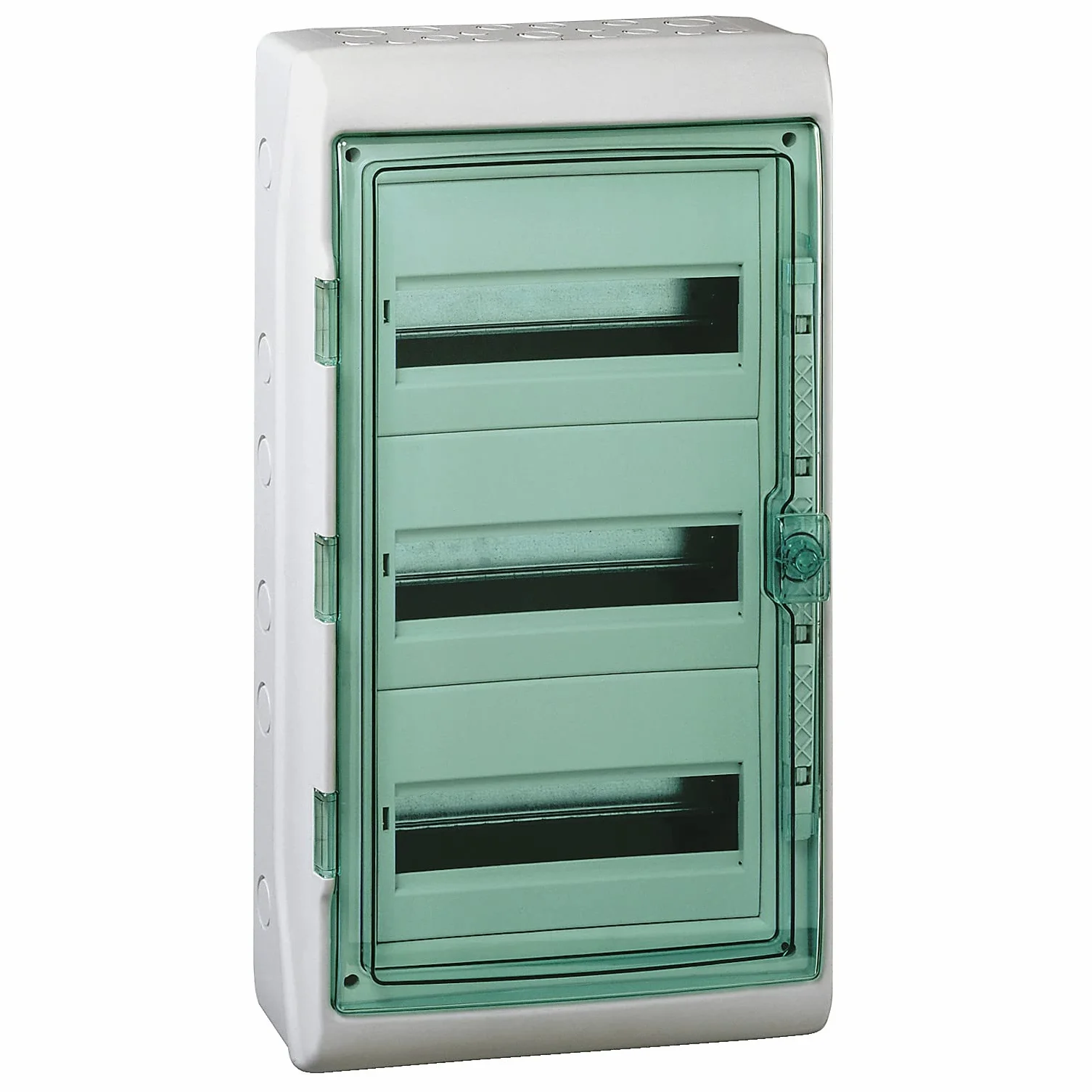 Schneider Electric 13985 Cofret Kaedra para equipos modulares, 3 x 12 módulos, 1+1 bloques terminales