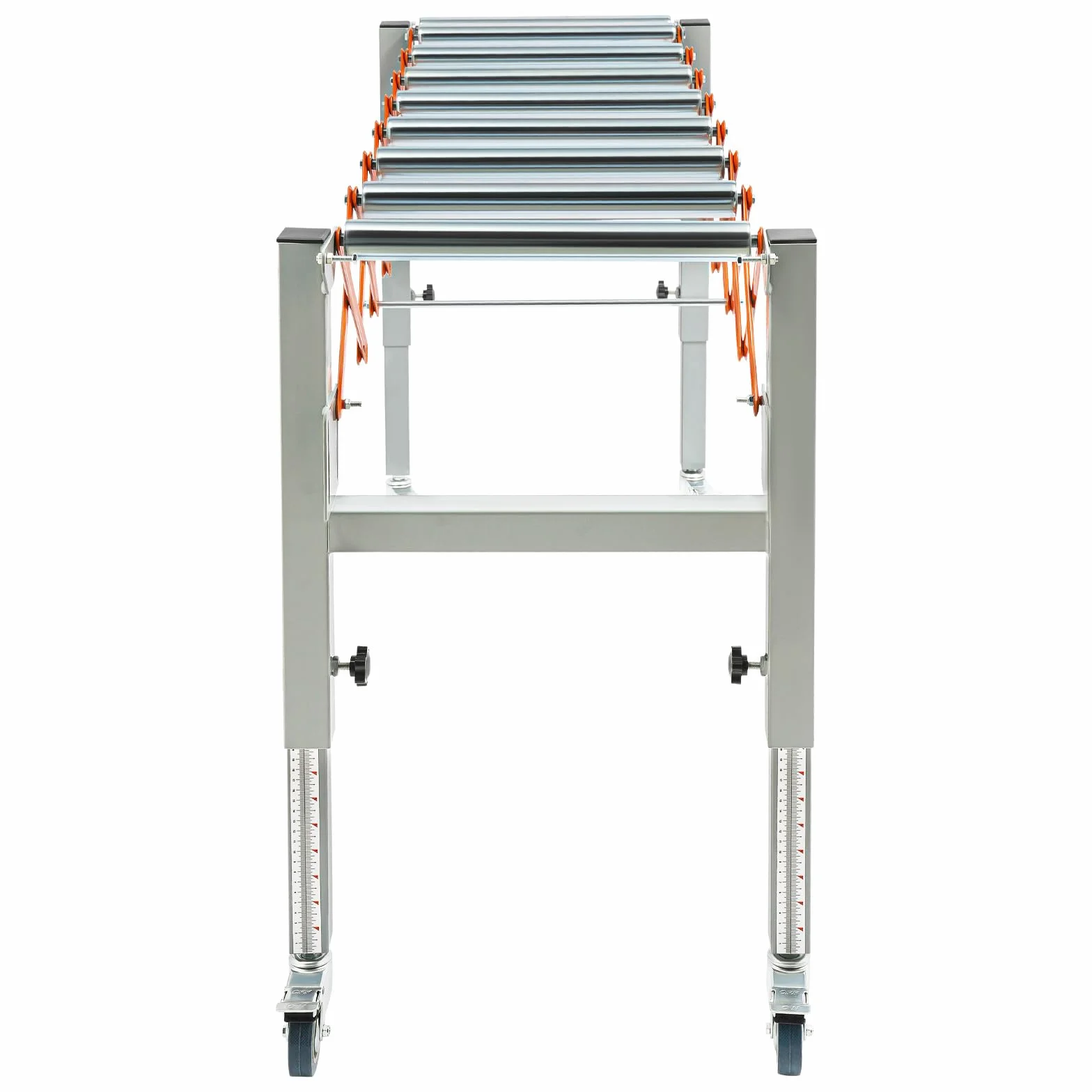 Mesa de ruedas extensible, altura ajustable, longitud de transporte 46-130 cm, transportador