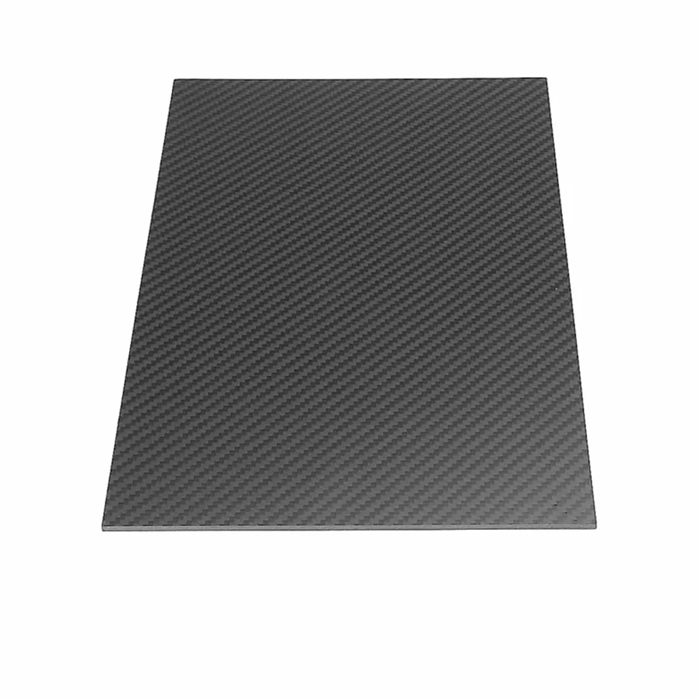 Lámina de fibra de carbono, Negro de la hoja fibra carbono 3K 550m m x 600m grueso 0.5-5m(3mm*550mm*600mm)