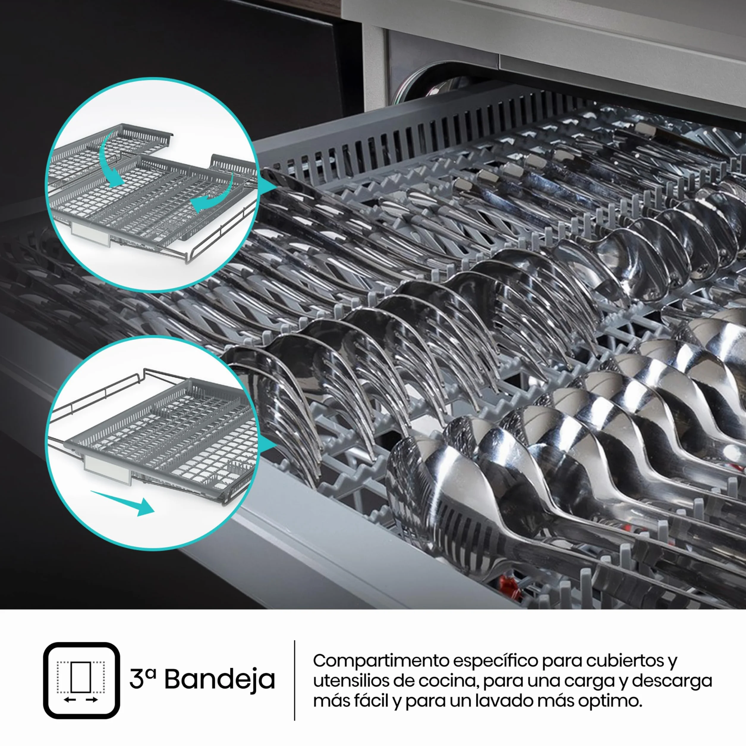 Hisense Lavavajillas Libre Instalación 45cm 11 Servicios 8 Programas Media Carga 3ª Bandeja Inox