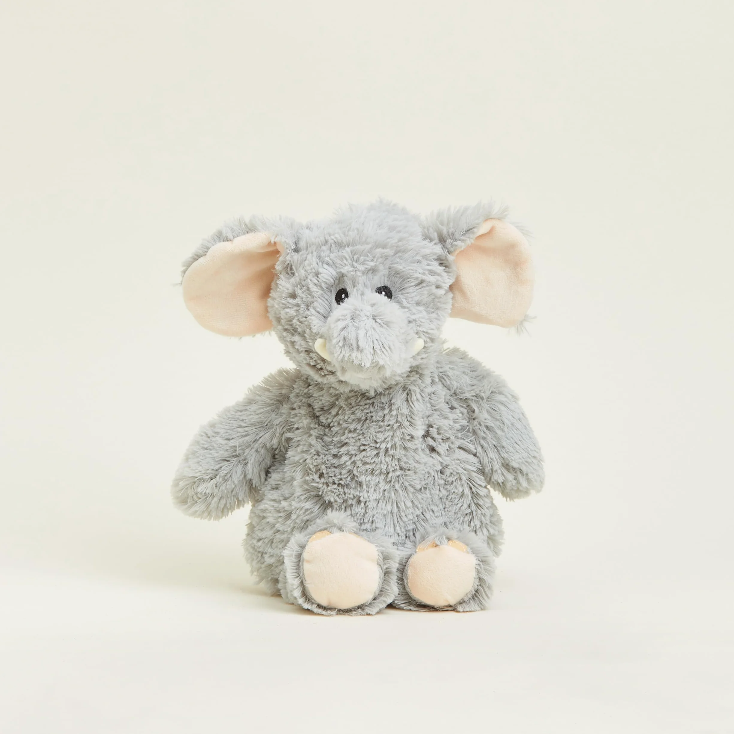 Warmies Peluche Elefante con Peso para Microondas, Bolsa de Trigo Caliente o Fría con Aroma a Lavanda Francesa