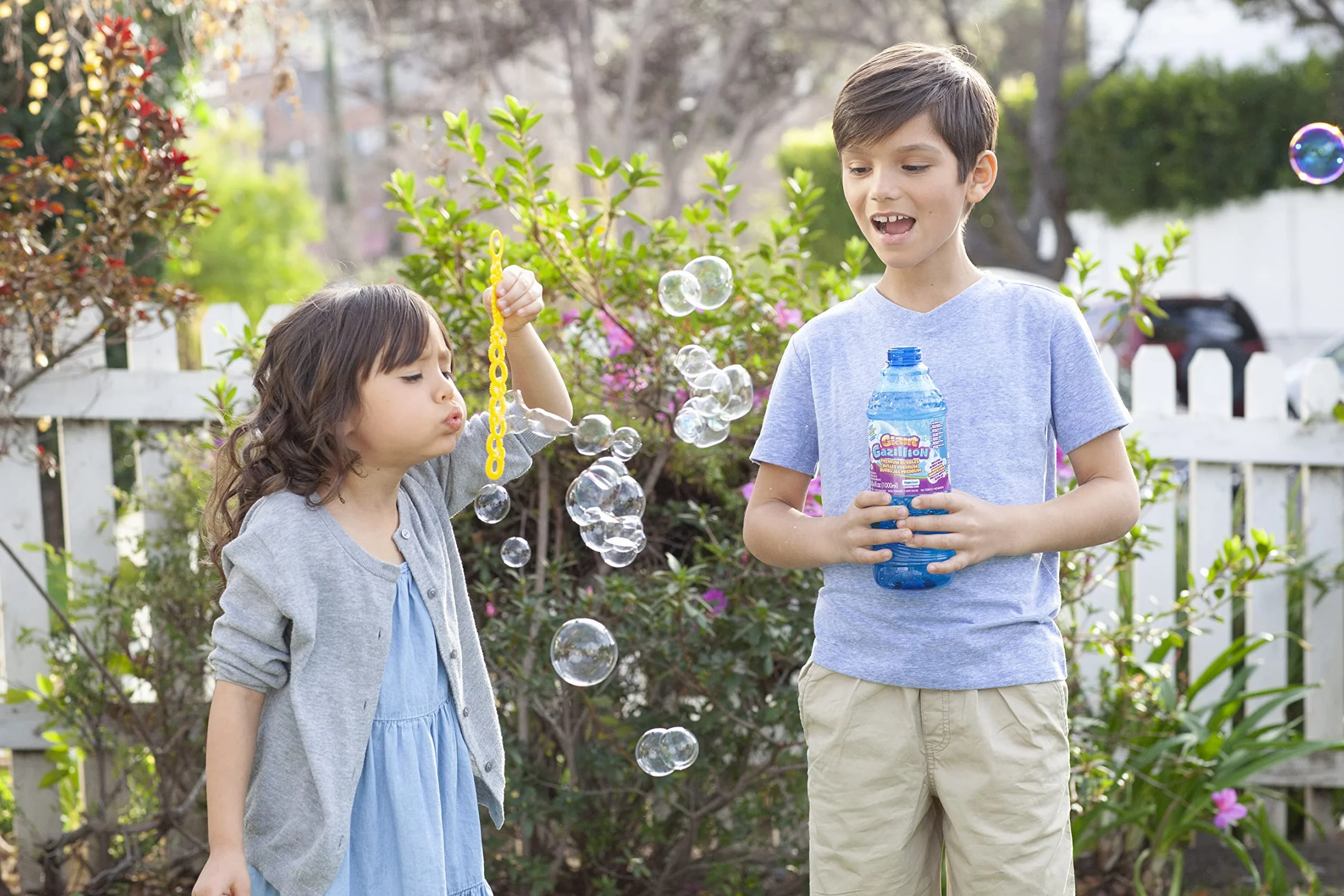 Gazillion Solución Gigante de Pompas 1L Botella Burbujas Gigantes Vibrantes Seguras Niños Fiestas Celebraciones