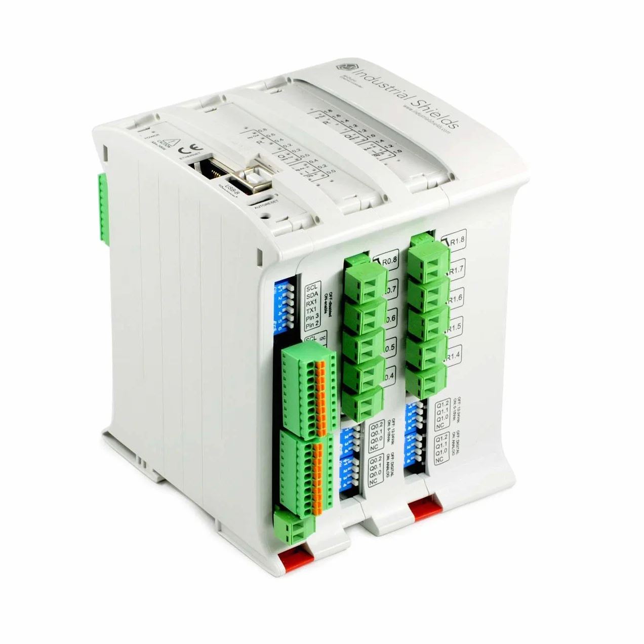 PLC Ethernet 38R I/Os Relé/Analógico/Digital PLUS incluye Ard. Mega