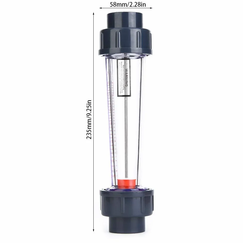 Caudalímetro de líquido LZS-25 (D) 60-600L/H Plástico ABS Alta precisión