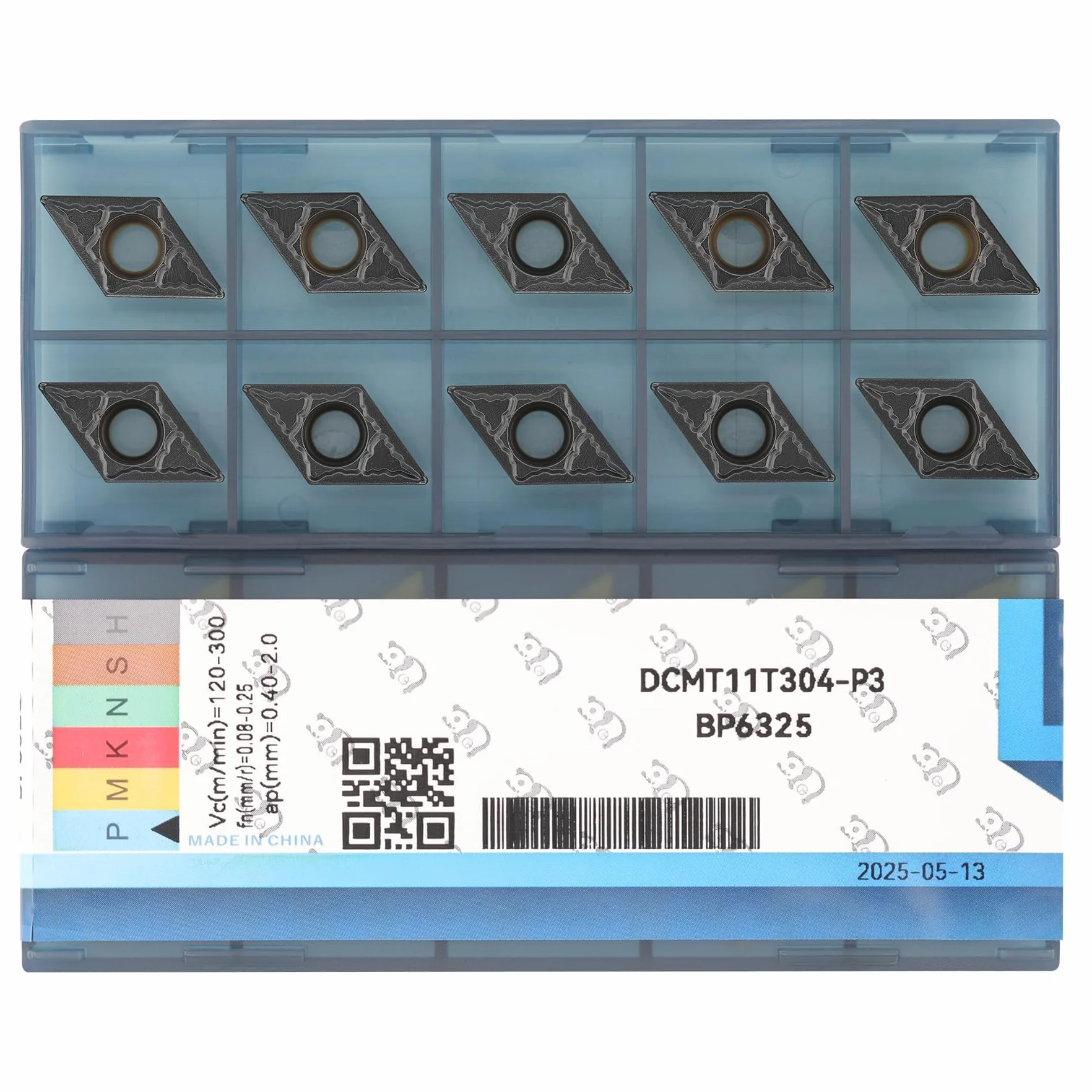 Inserto De Carburo Dcmt11t304, Hoja De Inserción De Carburo De Torno CNC, 10 piezas