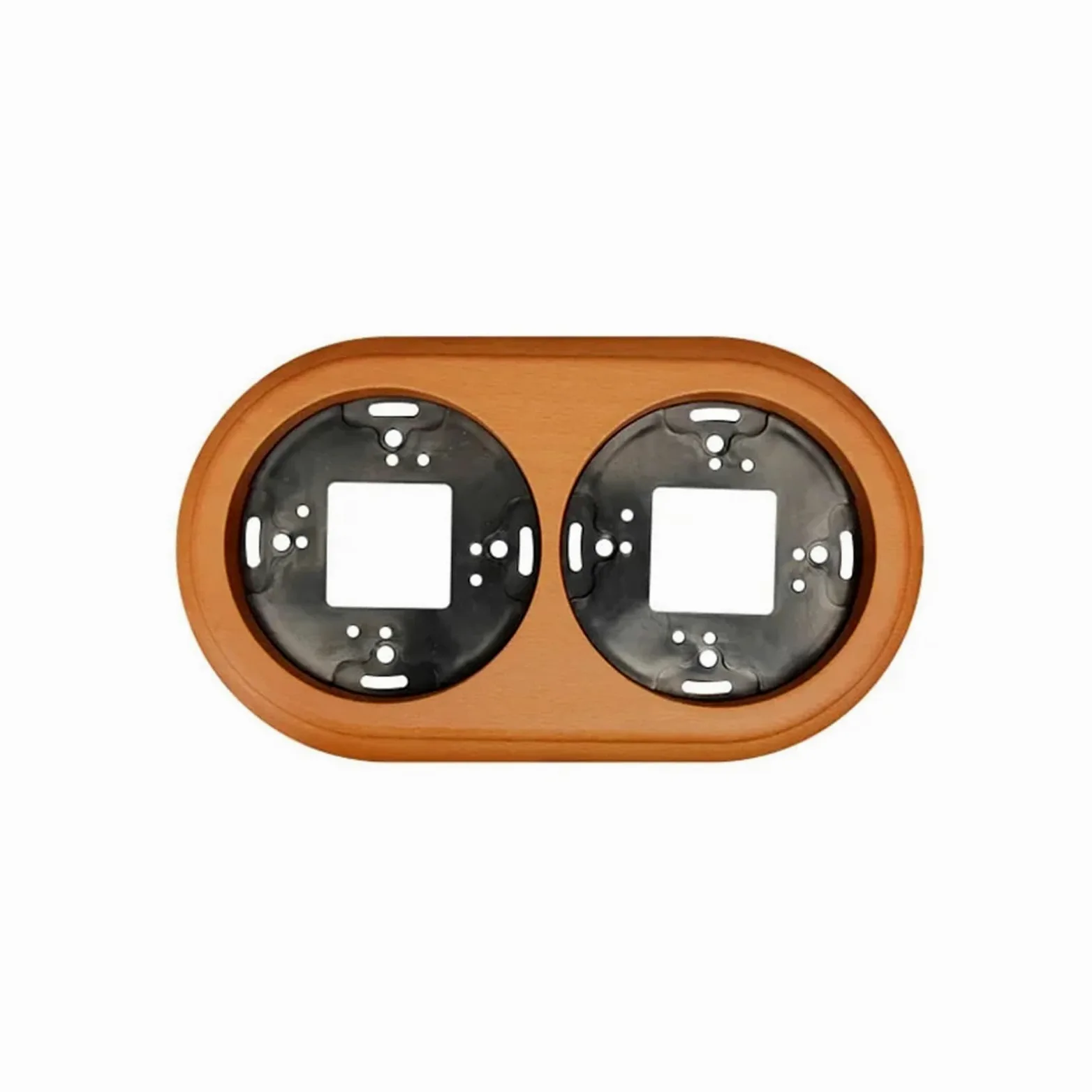 Interruptor giratorio cerámico for luz de pared, instalación en superficie, interruptor de perilla, marrón beige(Brown Socket)
