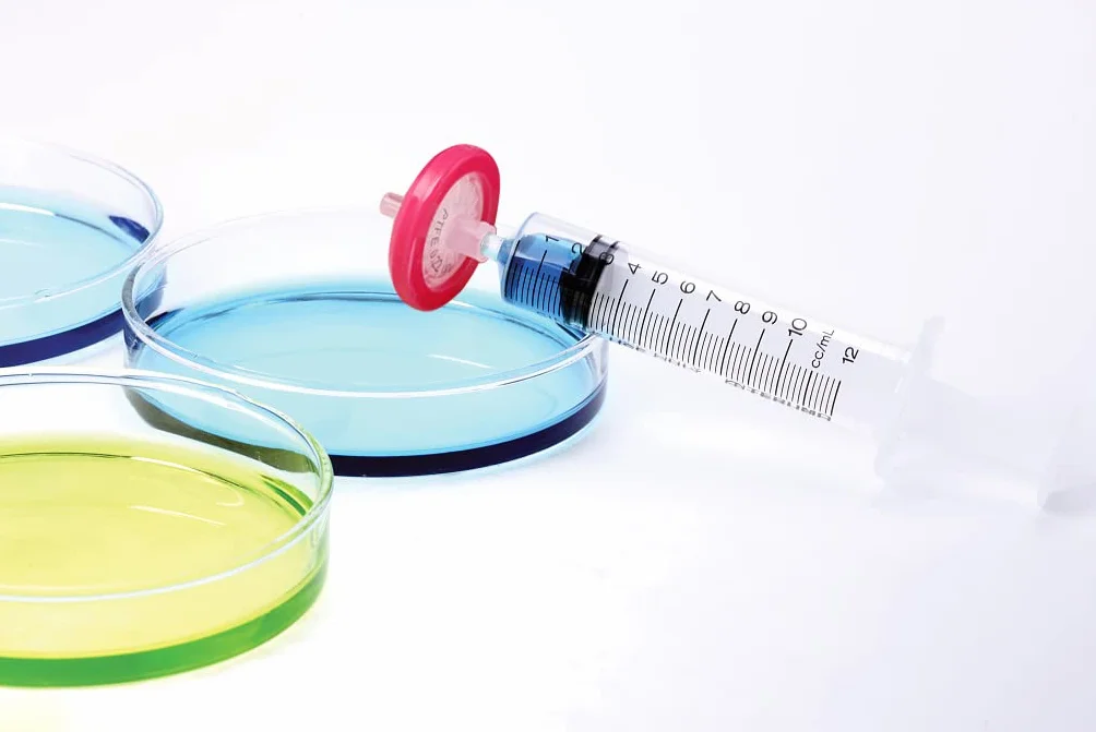 Filtro de jeringa filtro de jeringa, 10. PTFE de 0,22 um 25 mm, filtro de jeringa de laboratorio, con alta capacidad de filtración y diseño único de la interfaz roscada, alta resistencia a altas