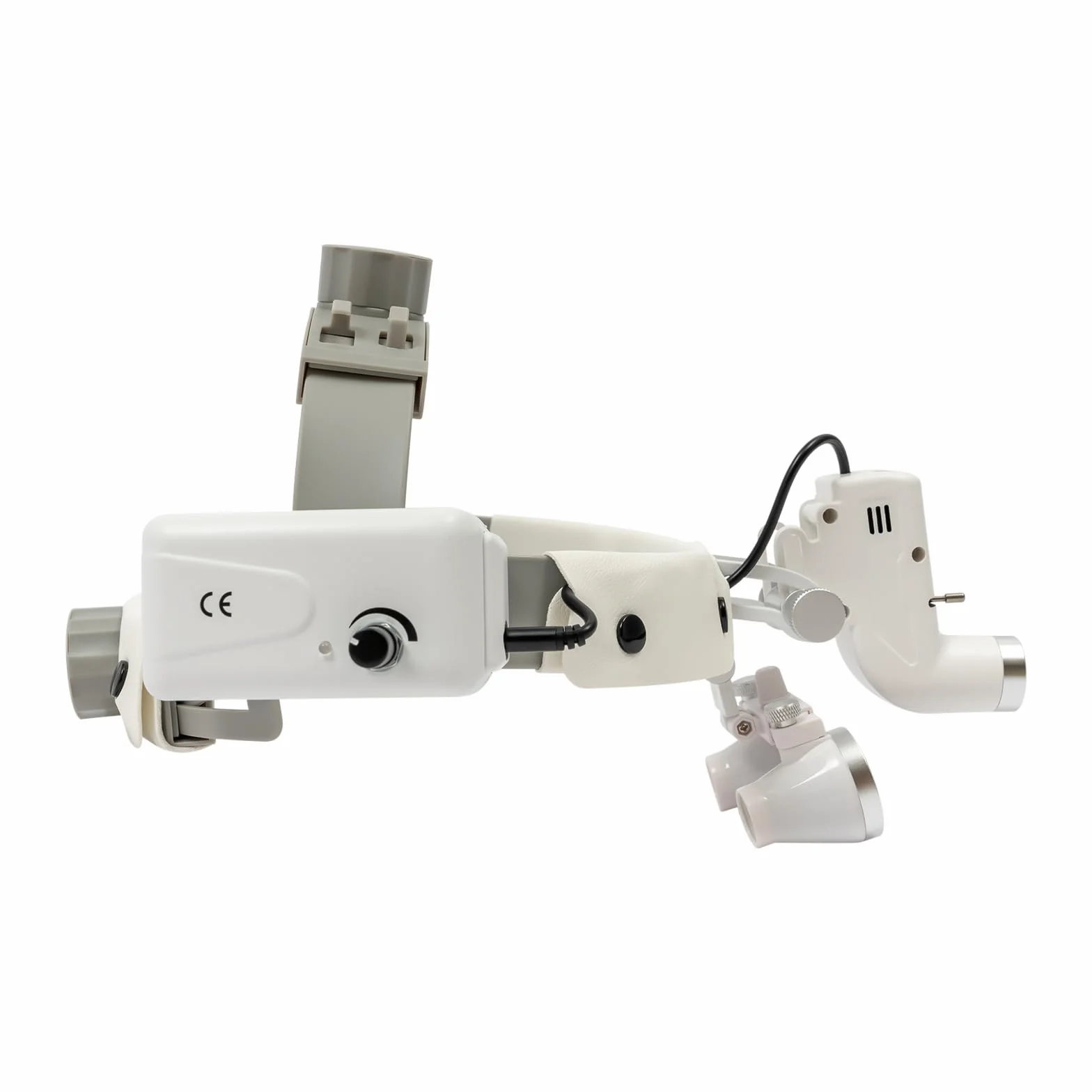 Lupa dentista binocular 3.5x 420mm con luz quirúrgica médica