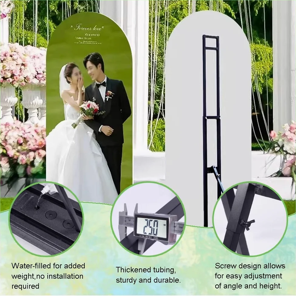 Soporte Para Carteles De Alta Resistencia — Portacarteles Con Base Rellenable De Agua Mejorada, Soporte De Pie Ajustable, Ideal Para Bodas, Diversos Eventos