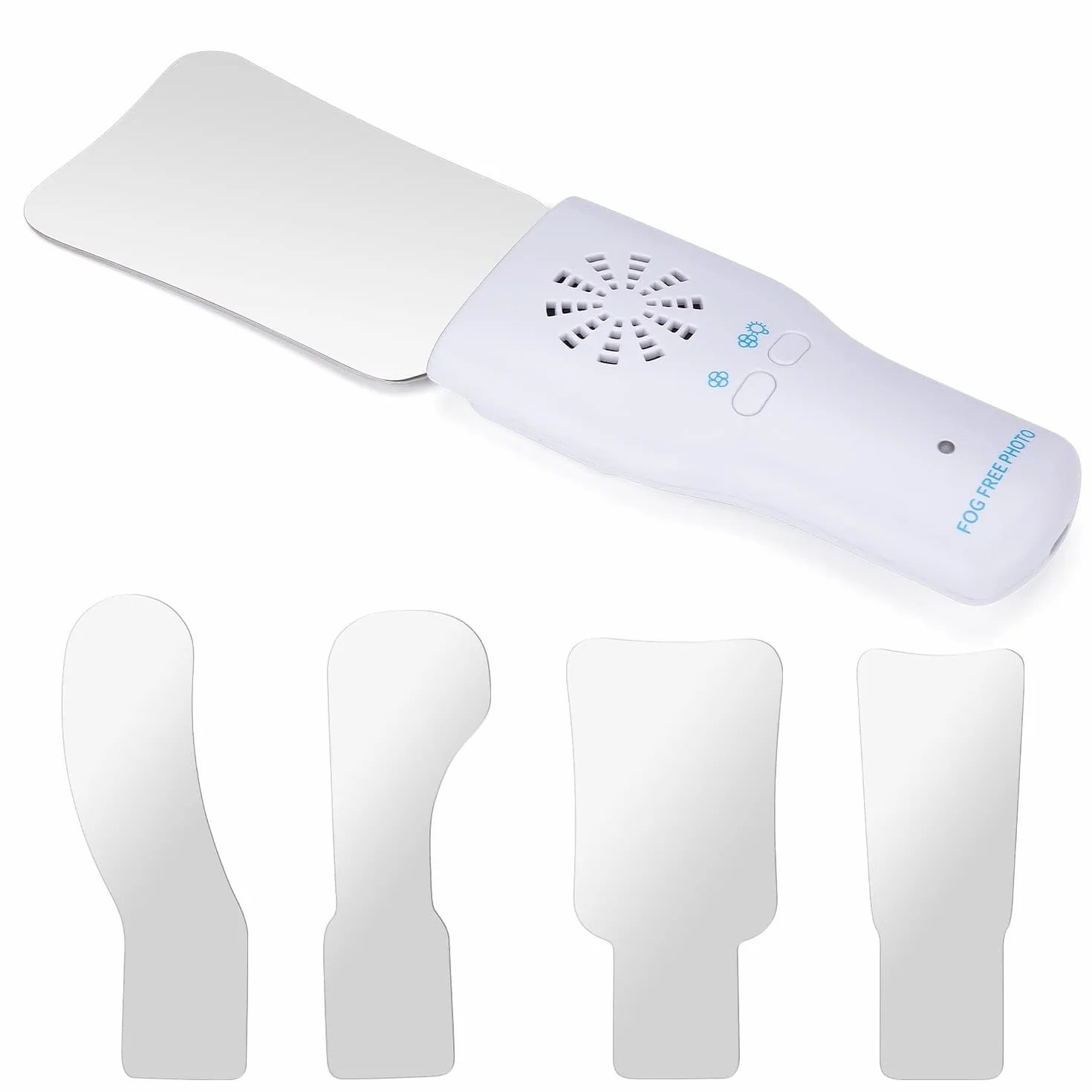 Dental Fog Free Intraoral Fotografía Espejo, 2 Caras, Oclusal Espejo con 4 Espejos Intercambiables