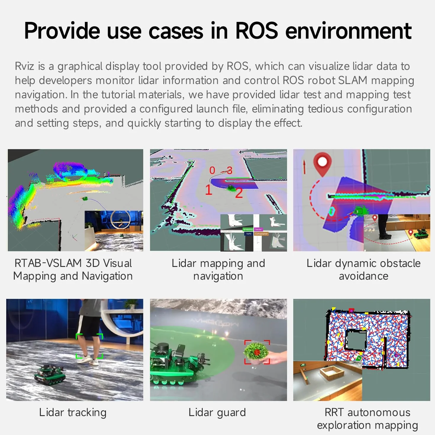 Yahboom Silan Lidar Sensor ROS Robot TOF Range Navigation 3D Scanner Laser Measurement Tool RPLIDAR A1 A2 A3 S1 S2 M2 (A1 UP VER)