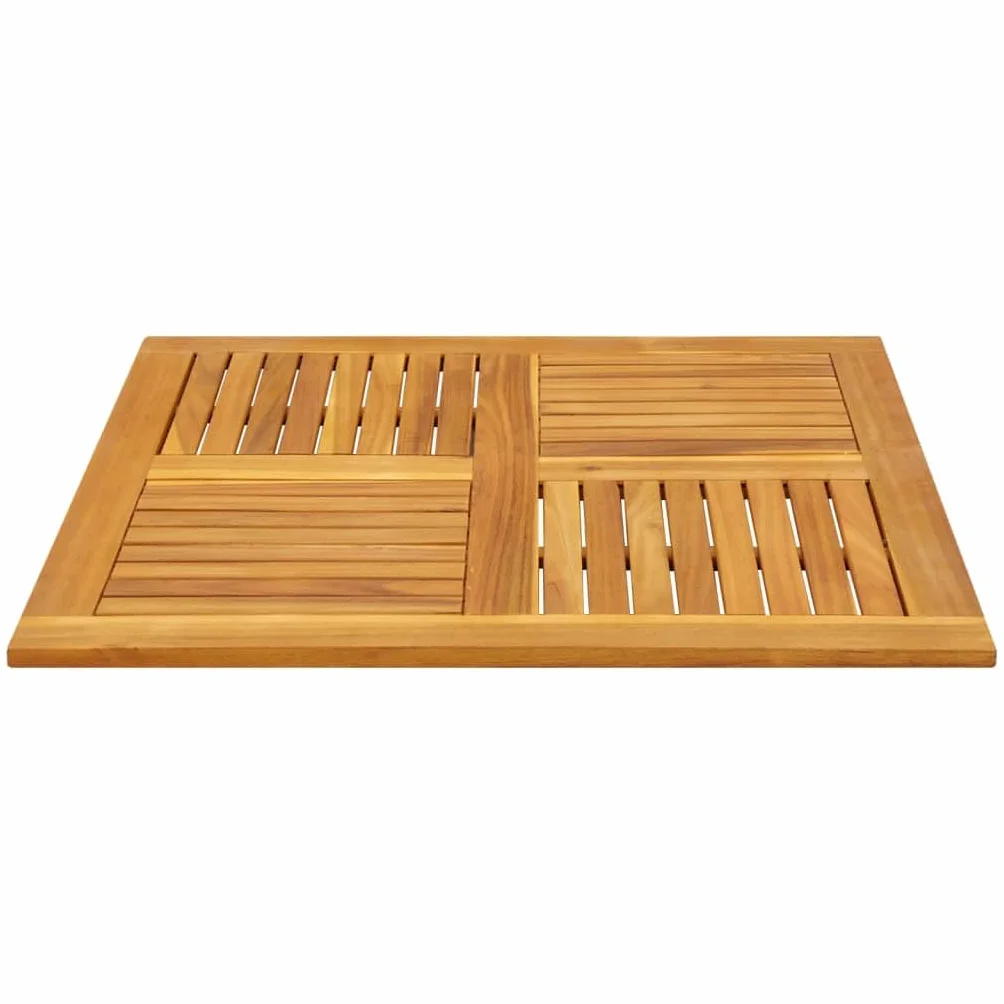 vidaXL Tablero de Mesa Cuadrado Madera Maciza de Acacia 90x90x2,2 cm, Tablero de Mesa de Repuesto, Tablero de Madera, Tablero de Repuesto