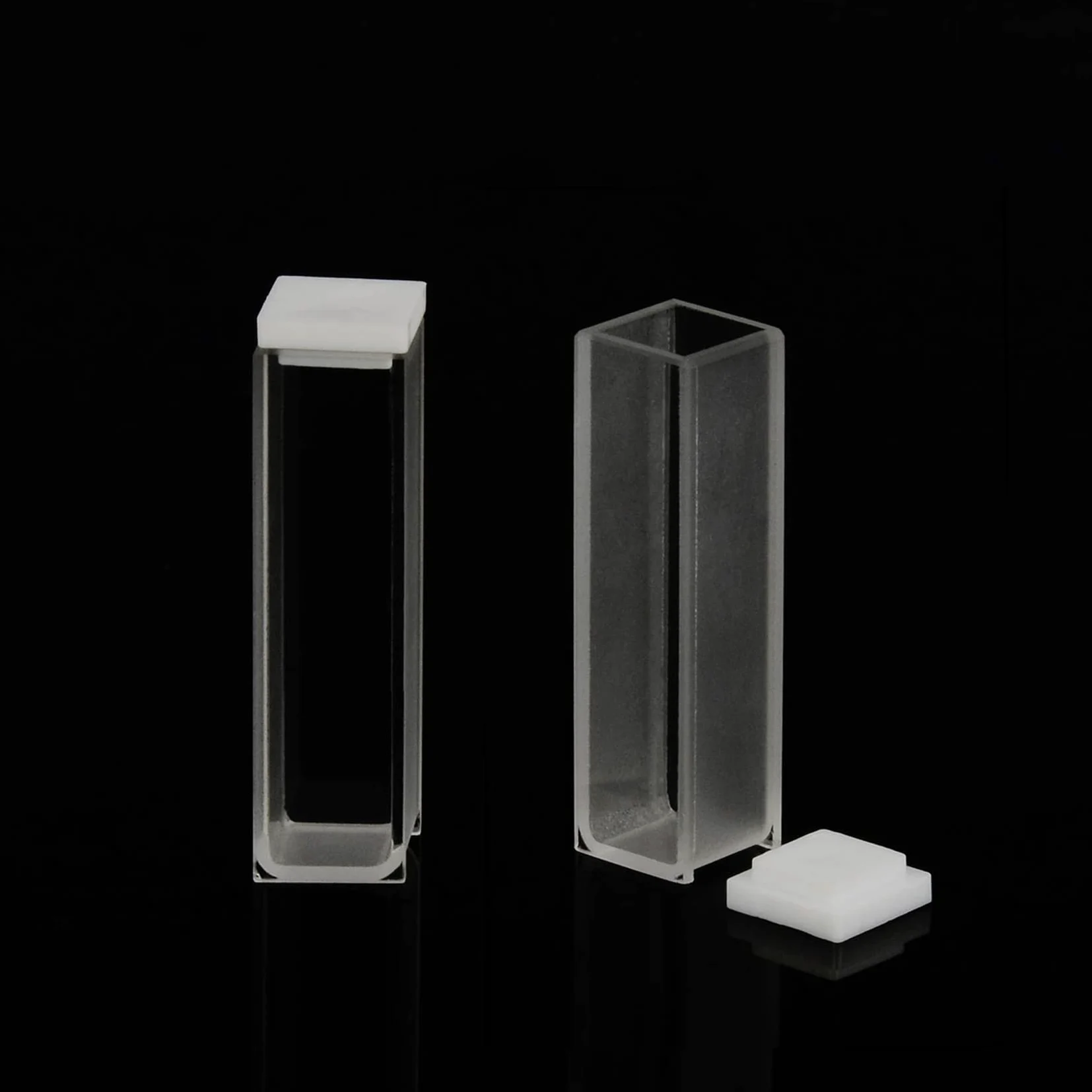 Cubeta de cuarzo, cubetas espectrofotómetro 10 mm de longitud de camino, 45 mm de , capacidad de 3,5 ml - piezas 20