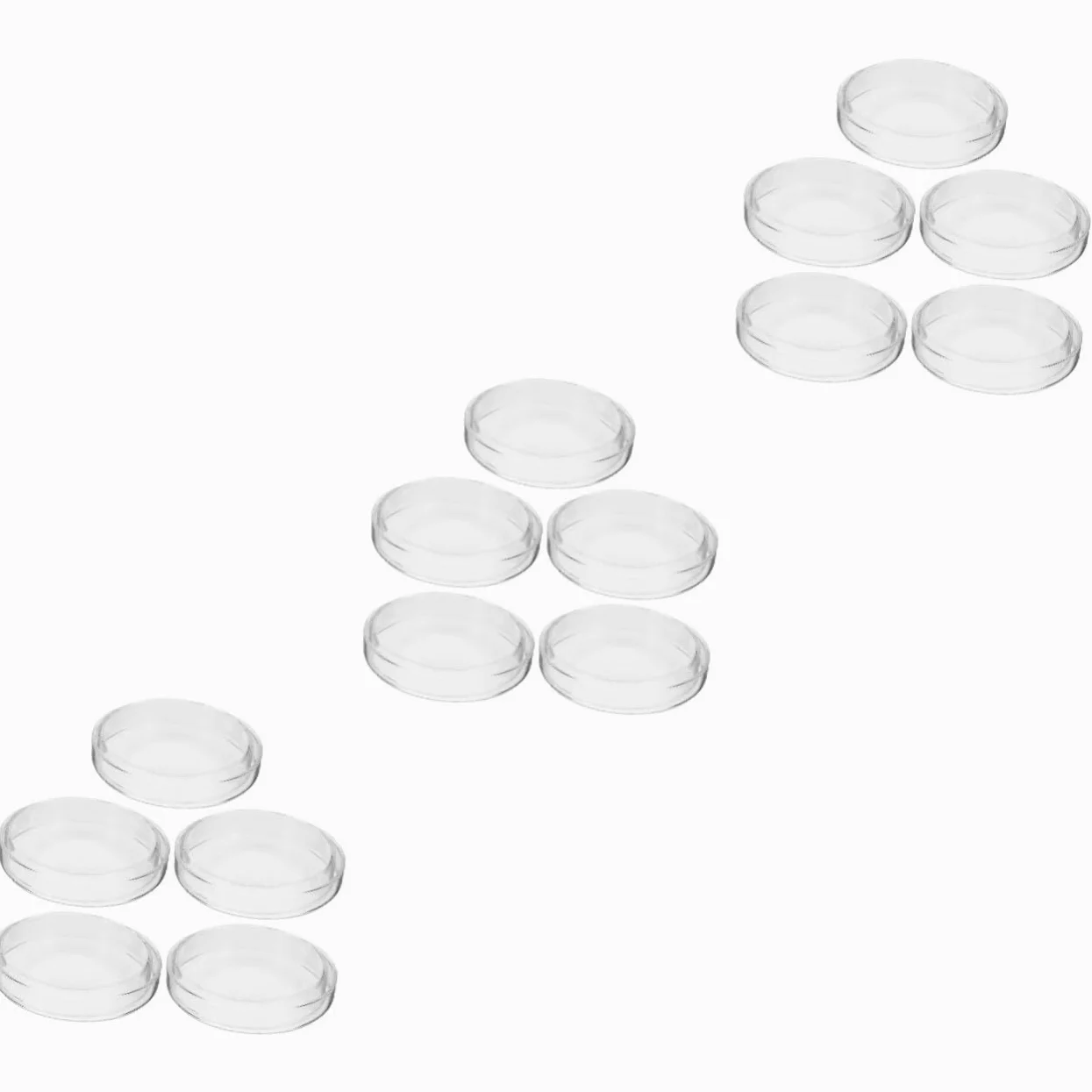 15 Piezas De Petri Placas De Agar De Bandeja De Cultivo Plato Redondo De Agar Soporte De Cultivo De Laboratorio Bandeja De Cultivo De Química Plato De Cultivo De