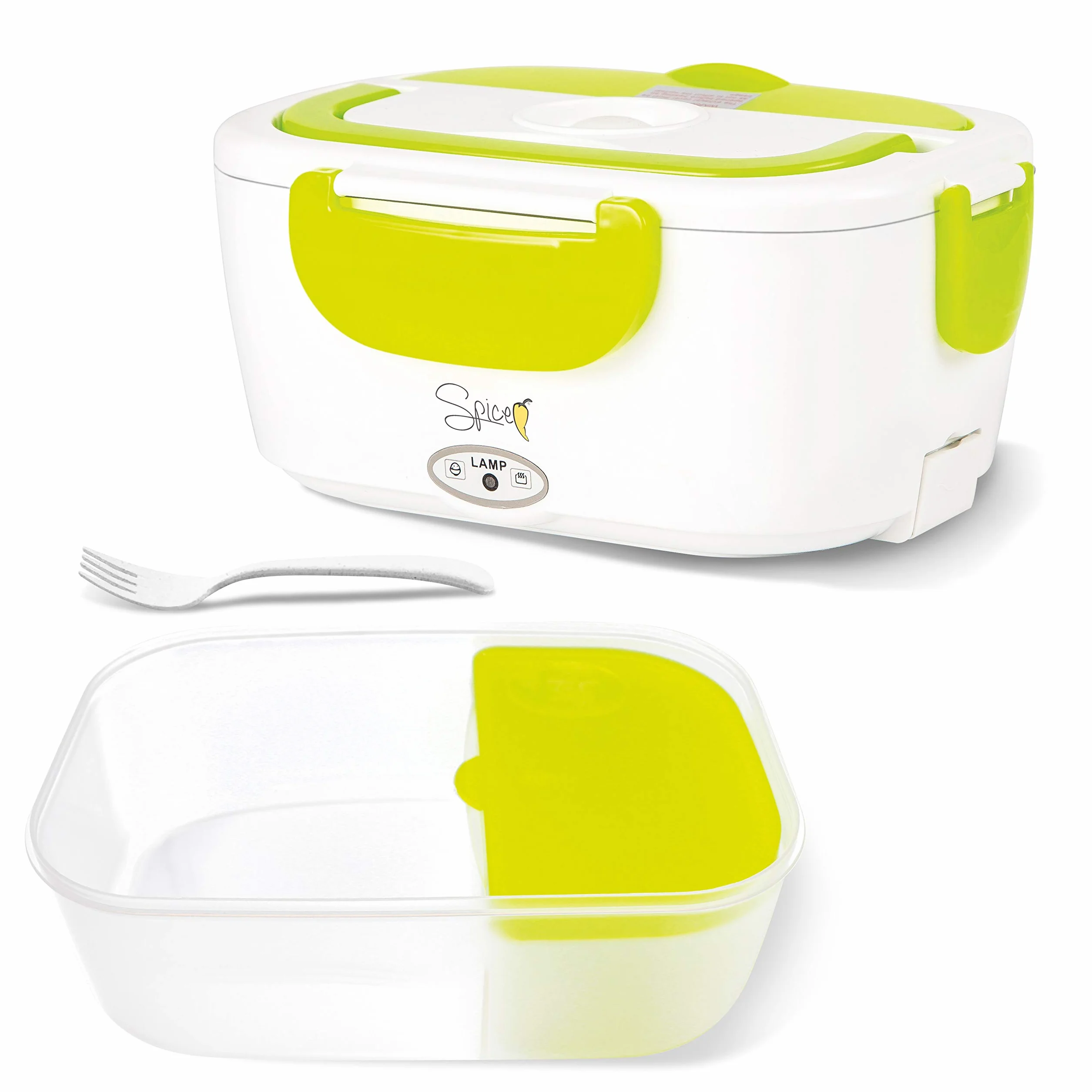 Calentador eléctrico SPICE Amarillo Easy 1,5 L Bandeja extraíble Plástico Portátil Verde Acido
