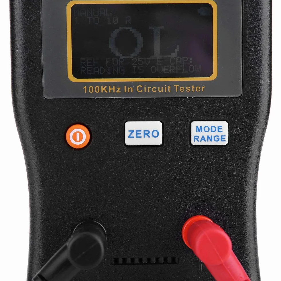 Tyenaza MESR-100, ESR Probador de Capacitancia, MESR-100 V2 Condensador de Medidor de Detección Automática LCR/Medidor de Ohmios Bajos 0.01 a 100R, para Medir Circuito de Resistencia de Capacitancia